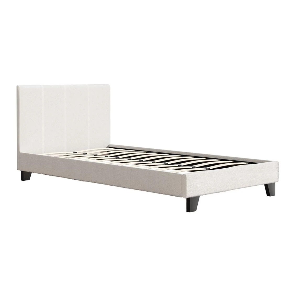 3 Artiss Bed Frame King Single Size - White, 3 of 7