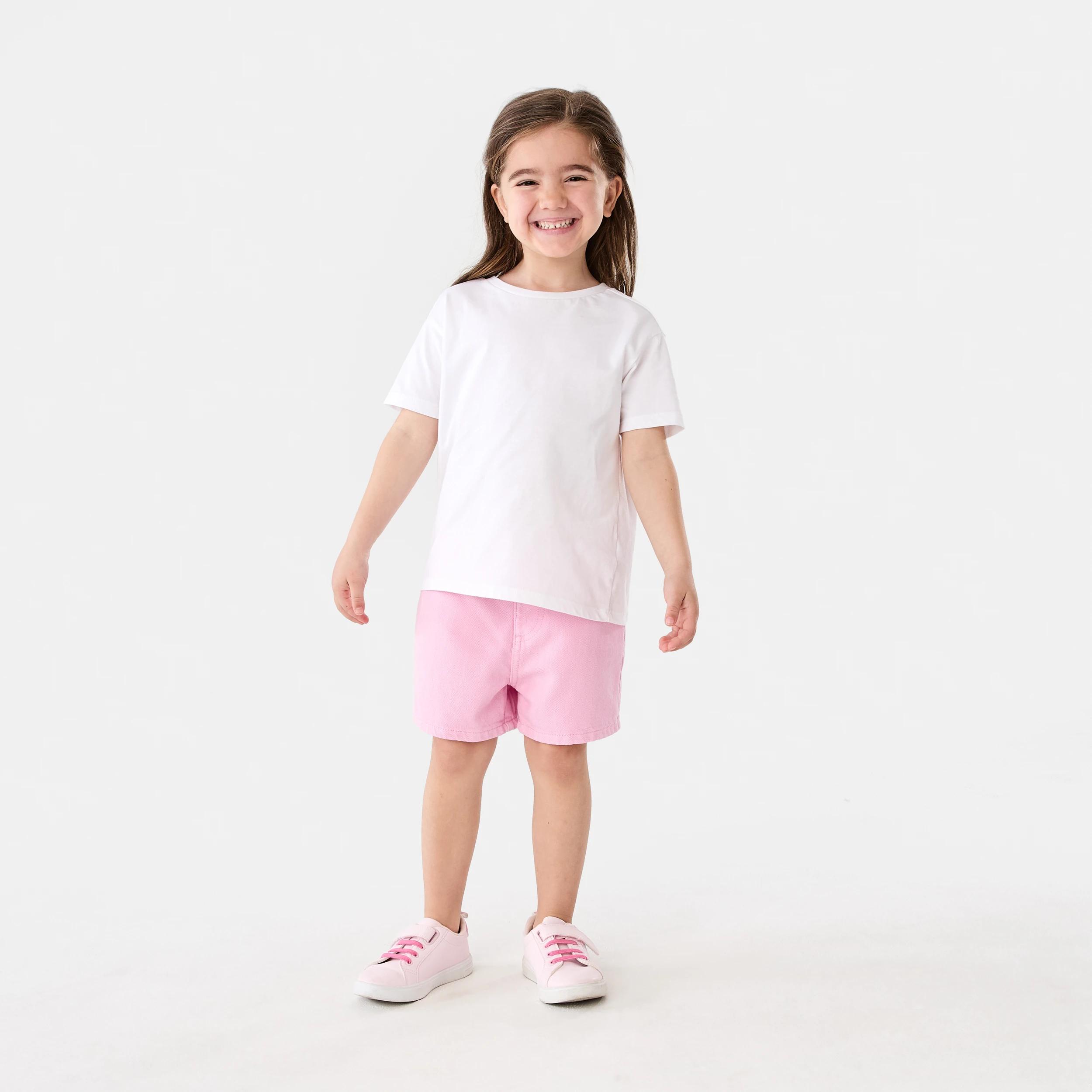 5 Denim Acid Wash Shorts BUBBLEGUM PINK, 5 of 6