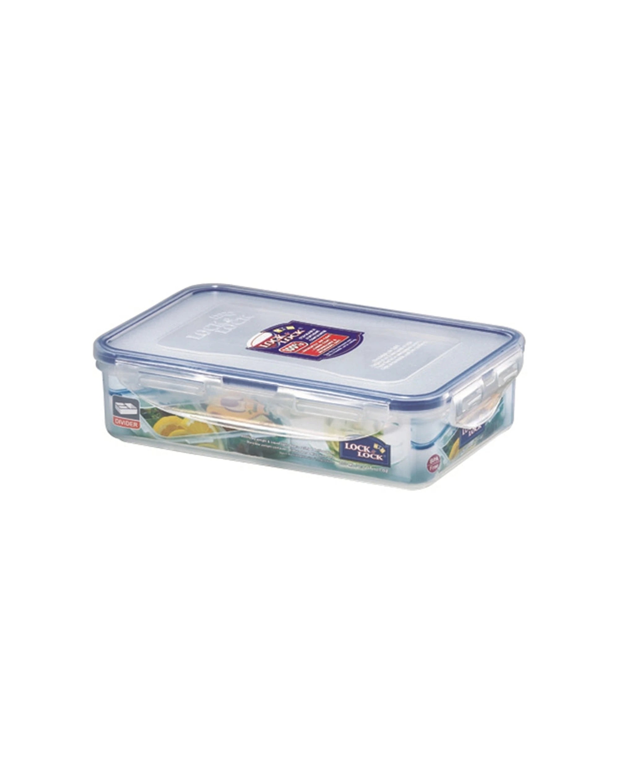 1 Lock & Lock Classic Rectangular Short Food Storage Container Airtight Locking System 800ml - Clear, 1 of 1