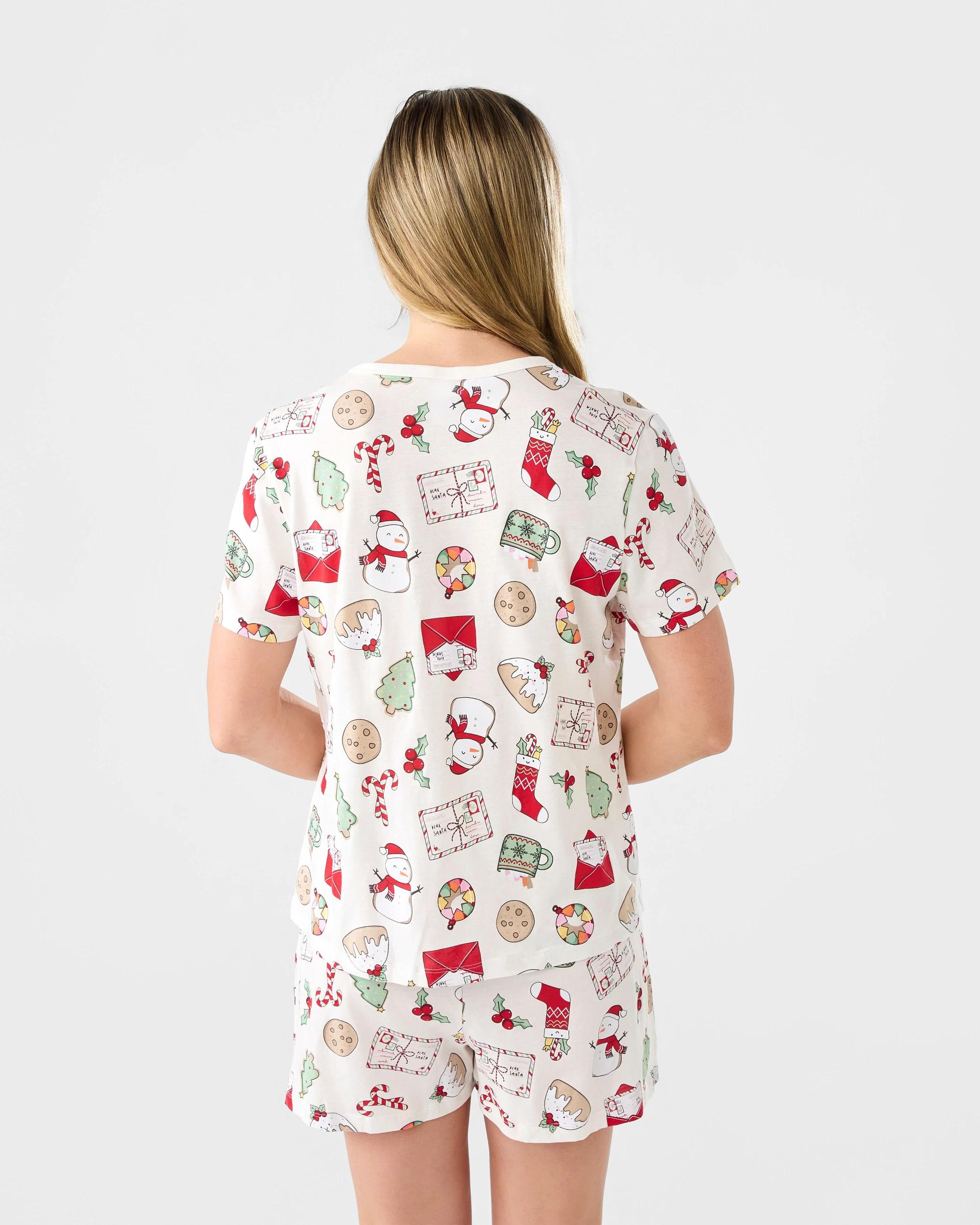 4 Family Matching Christmas Icons Wishing Tree Womens Pyjama Set Xmas Icons, 4 of 9
