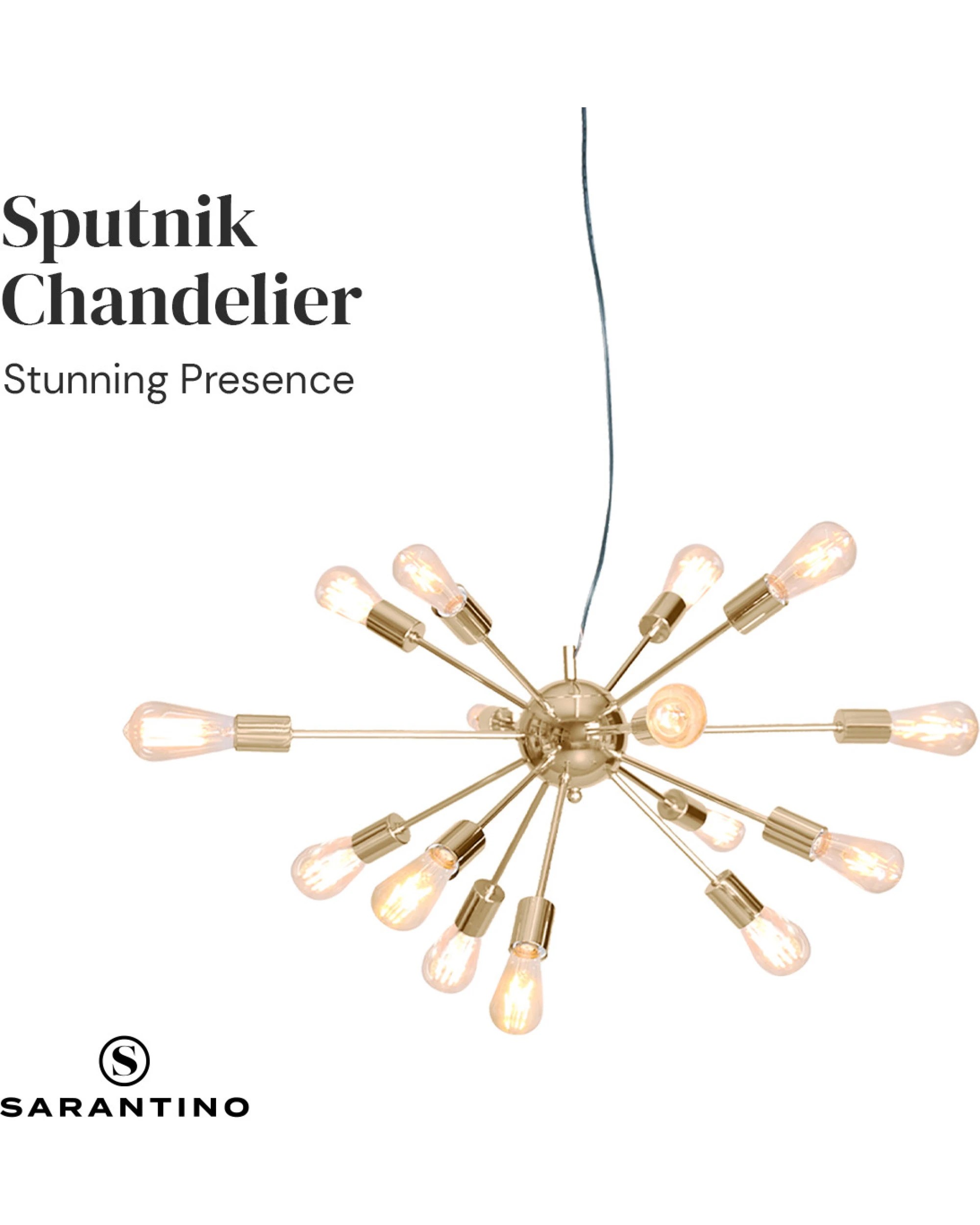 6 Sarantino 15-light Hanging Chandelier, 6 of 9