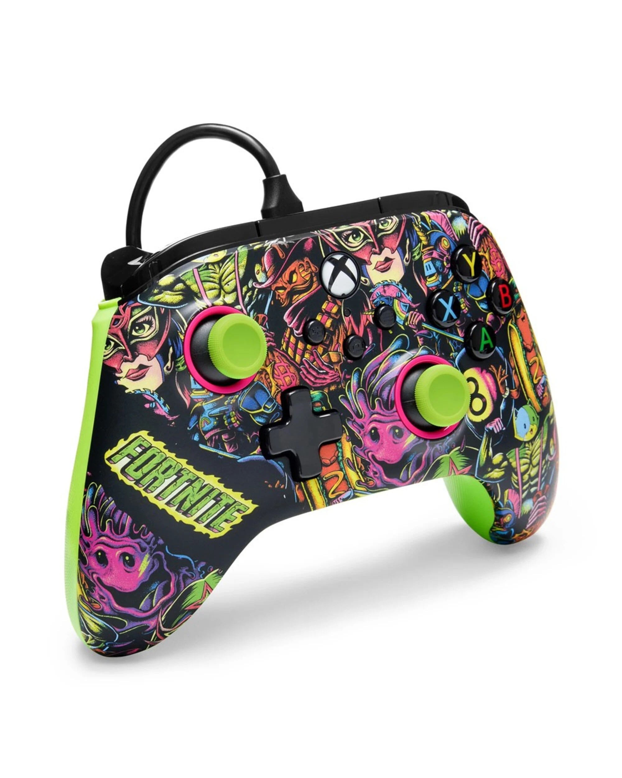5 PowerA - Advantage Wired Controller for Xbox Series X|S - Fortnite Glow - Multi, 5 of 5