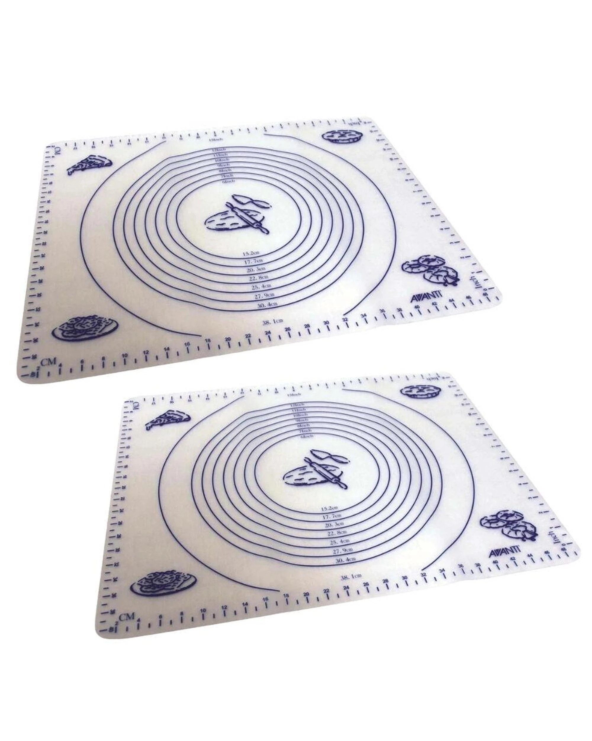 1 Avanti Silicone Pastry Mat 49.5 x 39cm Set of 2, 1 of 2