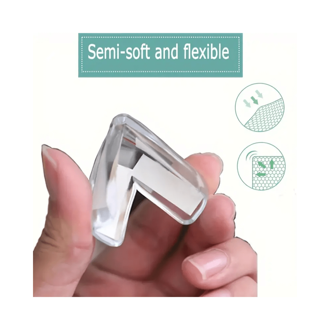 4 BR Home Table Desk Edge Corner Protector Cushions for Children (Pack of 20), 4 of 8