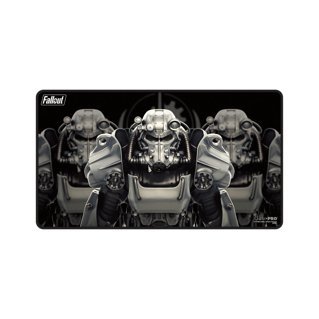 1 Ultra Pro Fallout: Brotherhood of Steel Black-Stitched Playmat - Black, 1 of 3