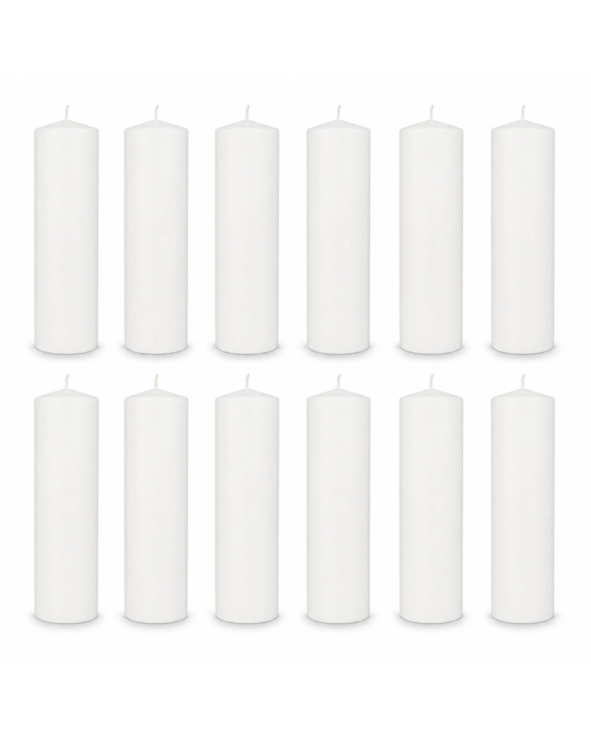 1 BR Home 12-Pack Lead Free Unscented Church Candles 2" x 9", 1 of 2