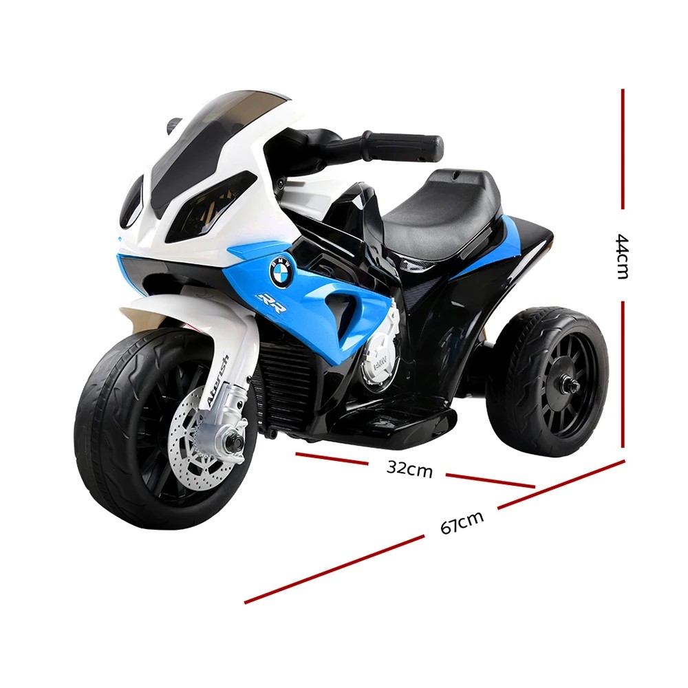 2 Kids Electric Ride On Car Police Motorcycle Motorbike BMW Licensed S1000RR - Blue, 2 of 6