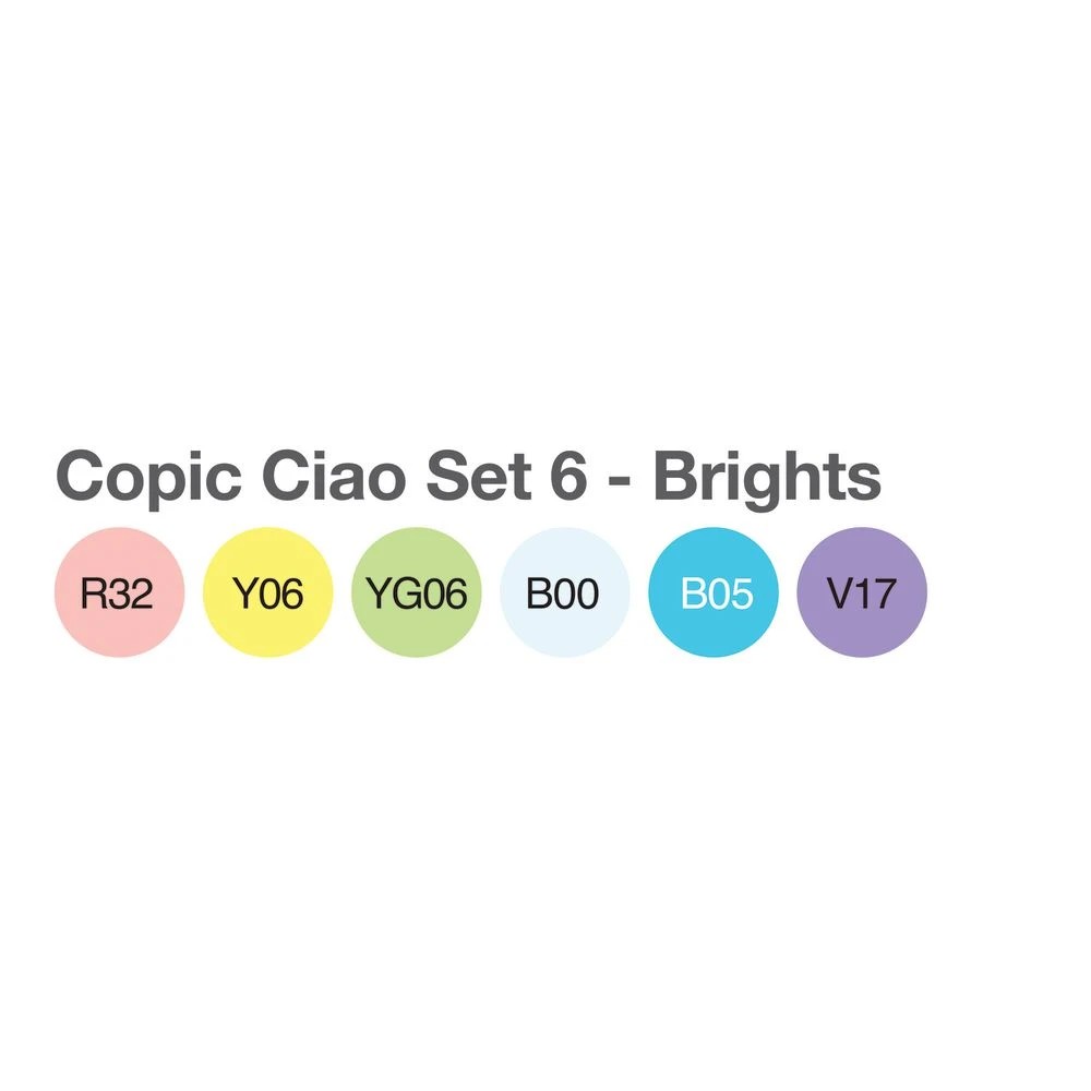 3 Copic Ciao Markers Brights 6 Pack, 3 of 4