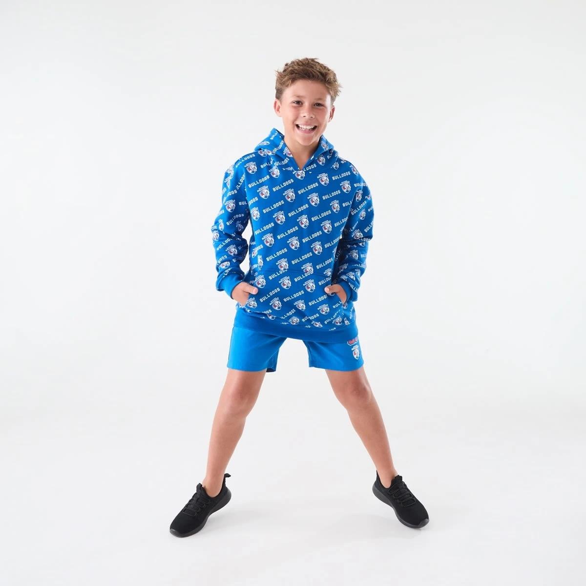 8 Official AFL Kids All Over Print Hoodie Bulldogs, 8 of 9