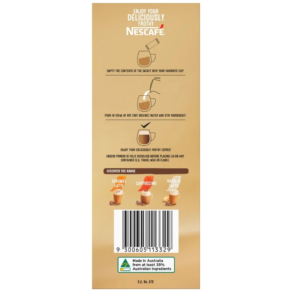 4 Nescafe Hazelnut Sachets 26 Pack, 4 of 10