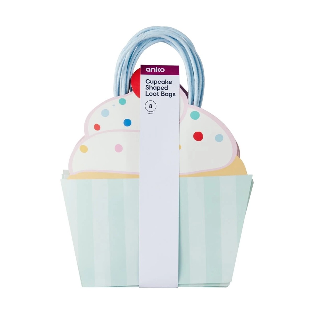 7 8 Piece Cupcake Shaped Loot Bags, 7 of 7