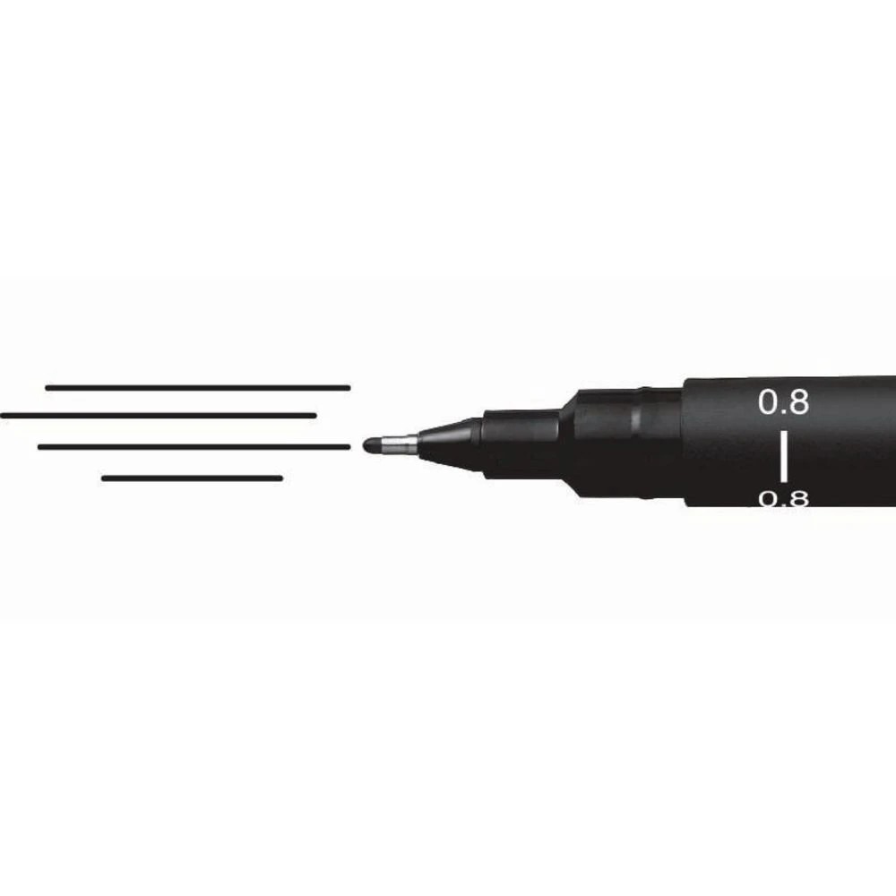 2 Uni-Ball Uni Pin 0.8mm Fineliner Black, 2 of 2