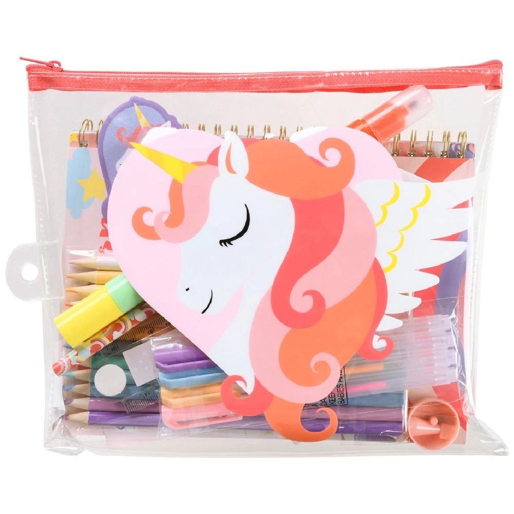 1 Studymate Pencil Case Set Unicorn 33 Piece, 1 of 2