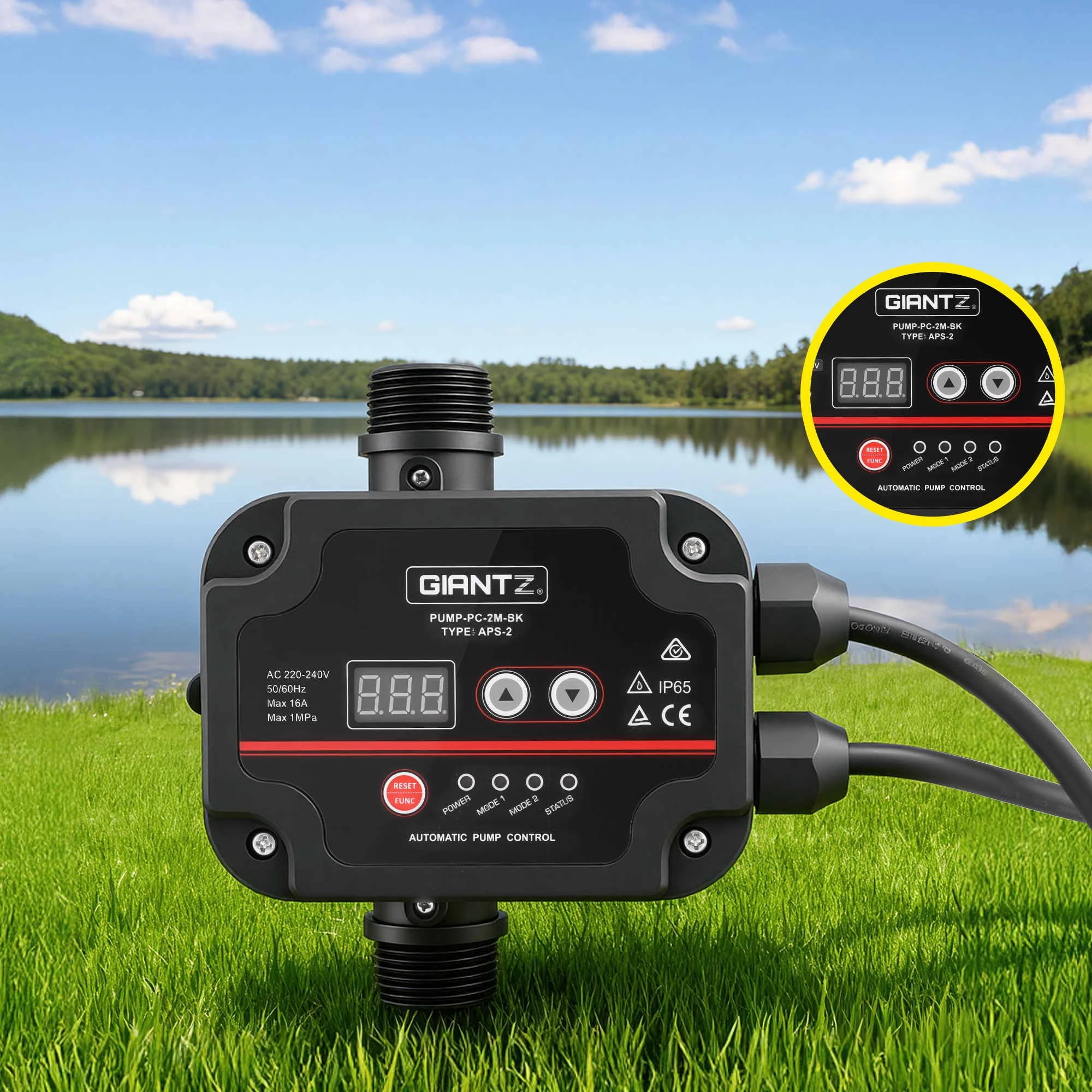 6 Giantz Peripheral Water Pump Automatic Controller Clean Garden Rain Tank 0.5HP - Multi, 6 of 9