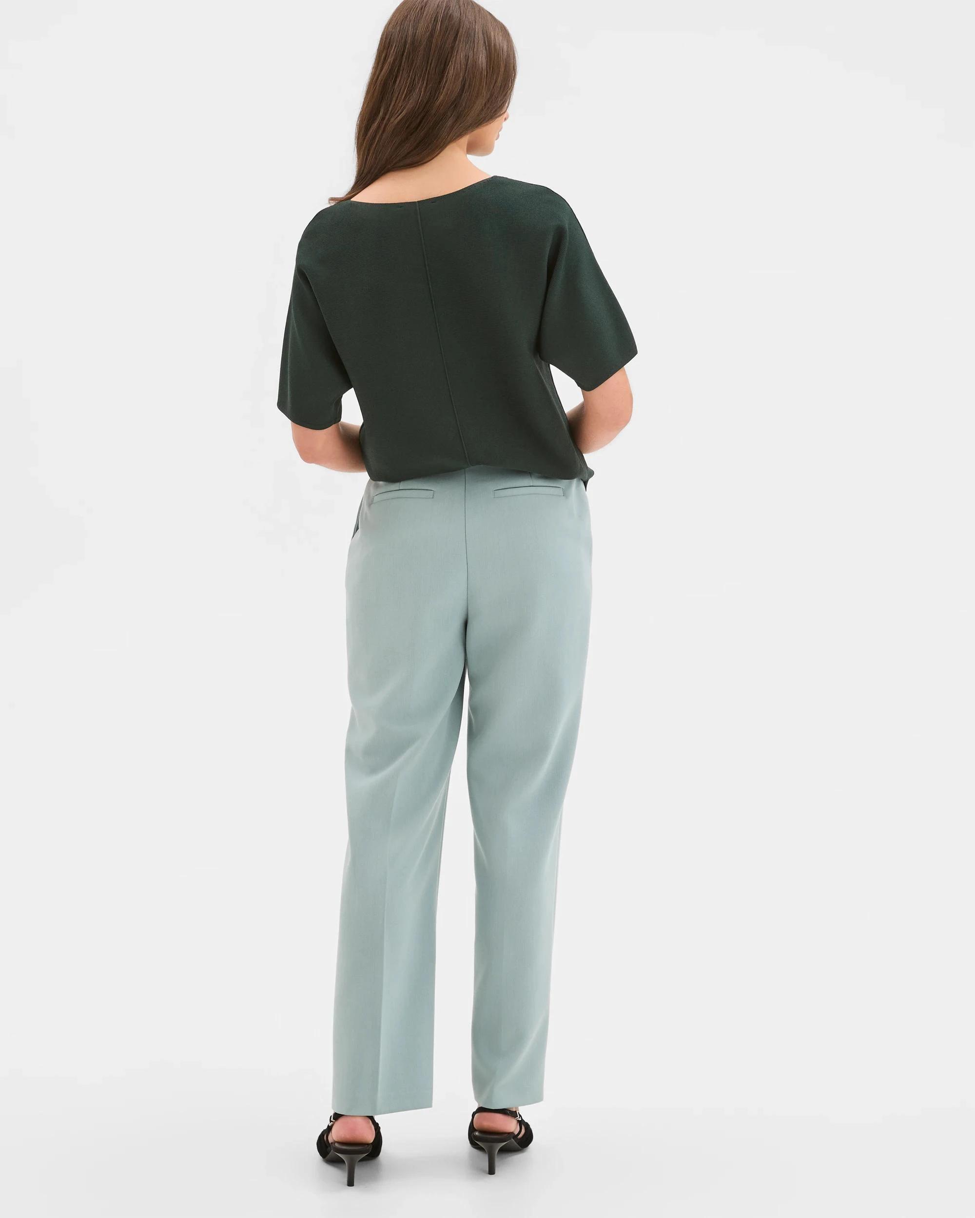 6 Target Petites Petites Straight Leg Pintuck Pants SLATE, 6 of 6