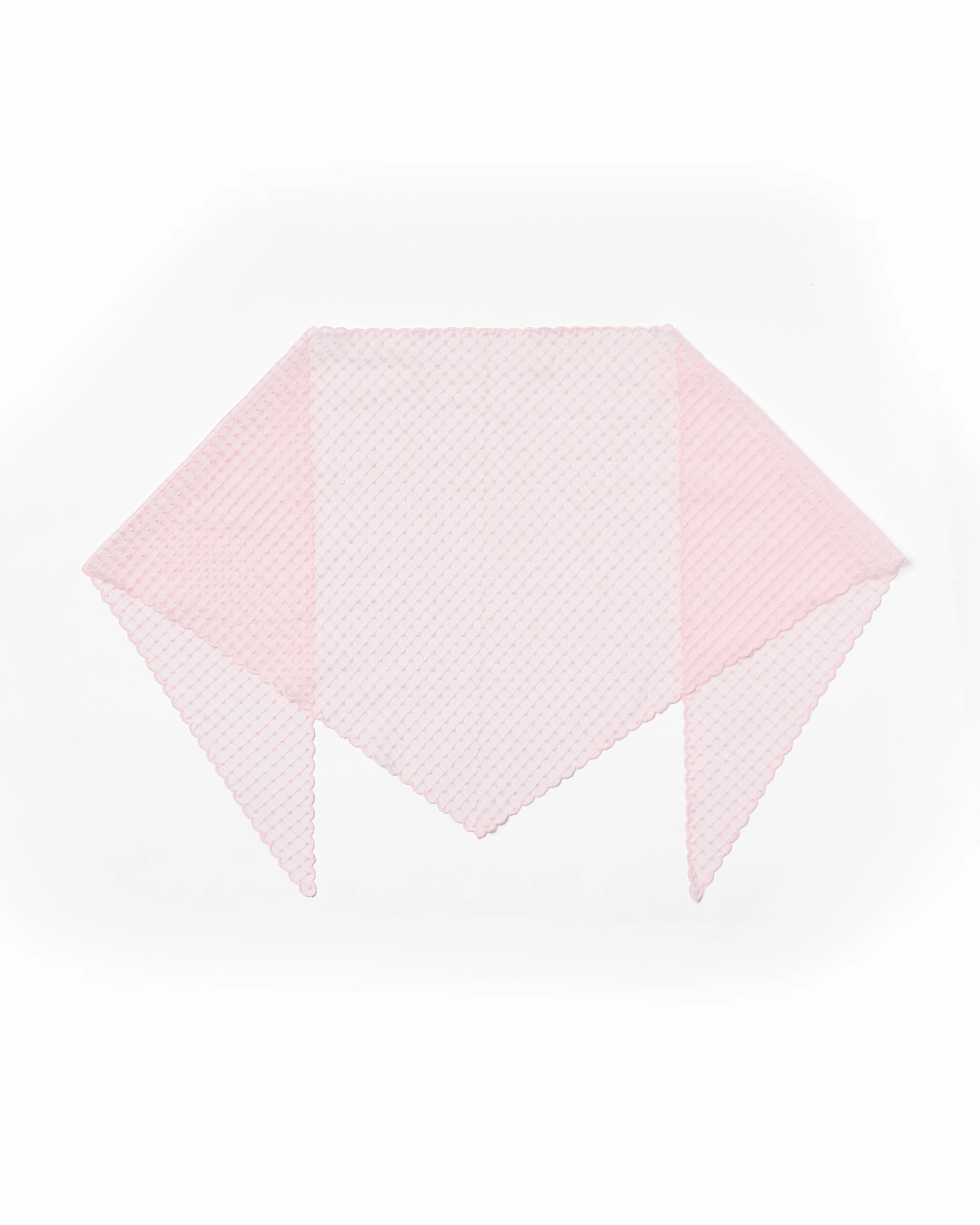1 Triangle Sheer Scarf - Pink, 1 of 3