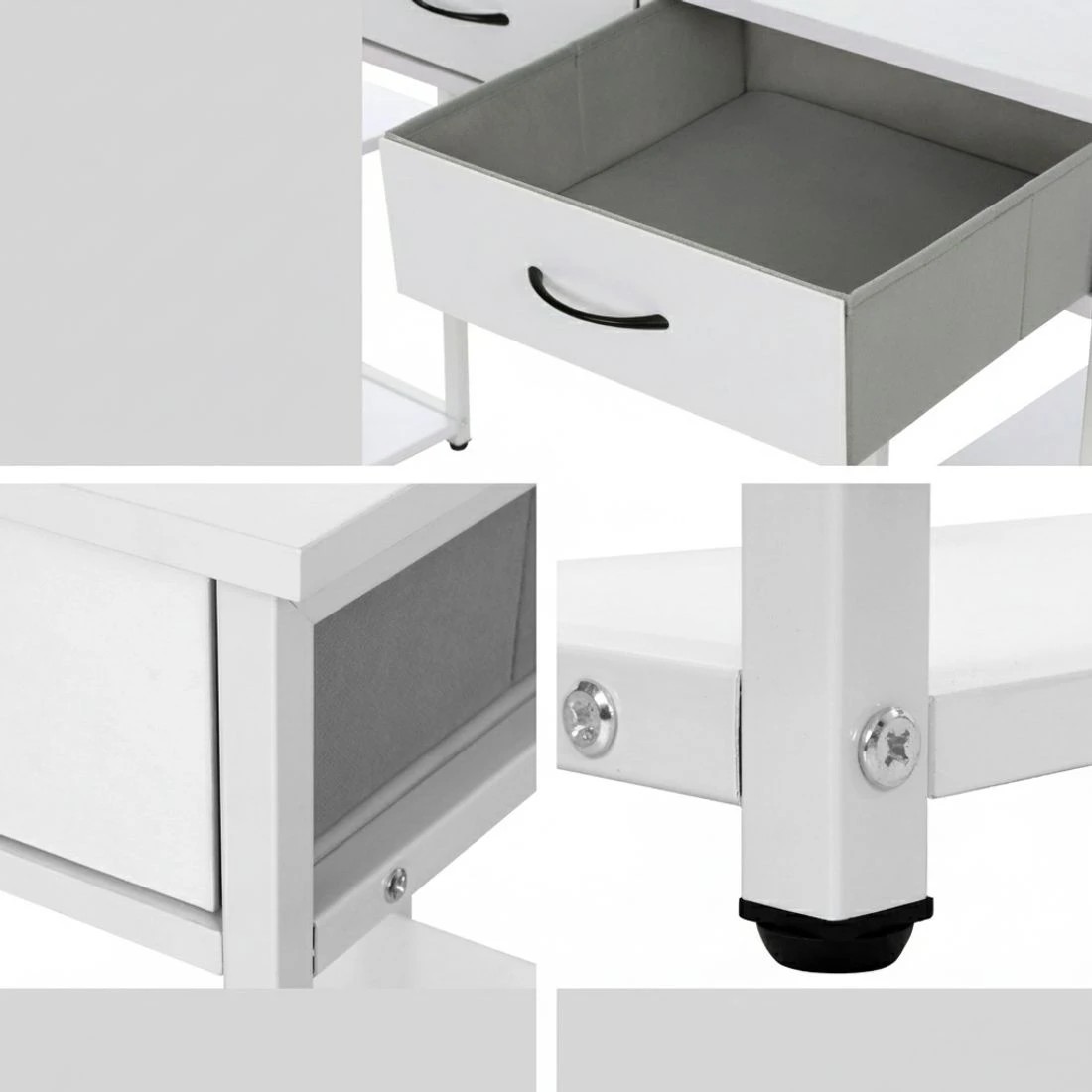 5 Artiss Computer Desk Drawer Shelves Study Table 120CM - White, 5 of 5