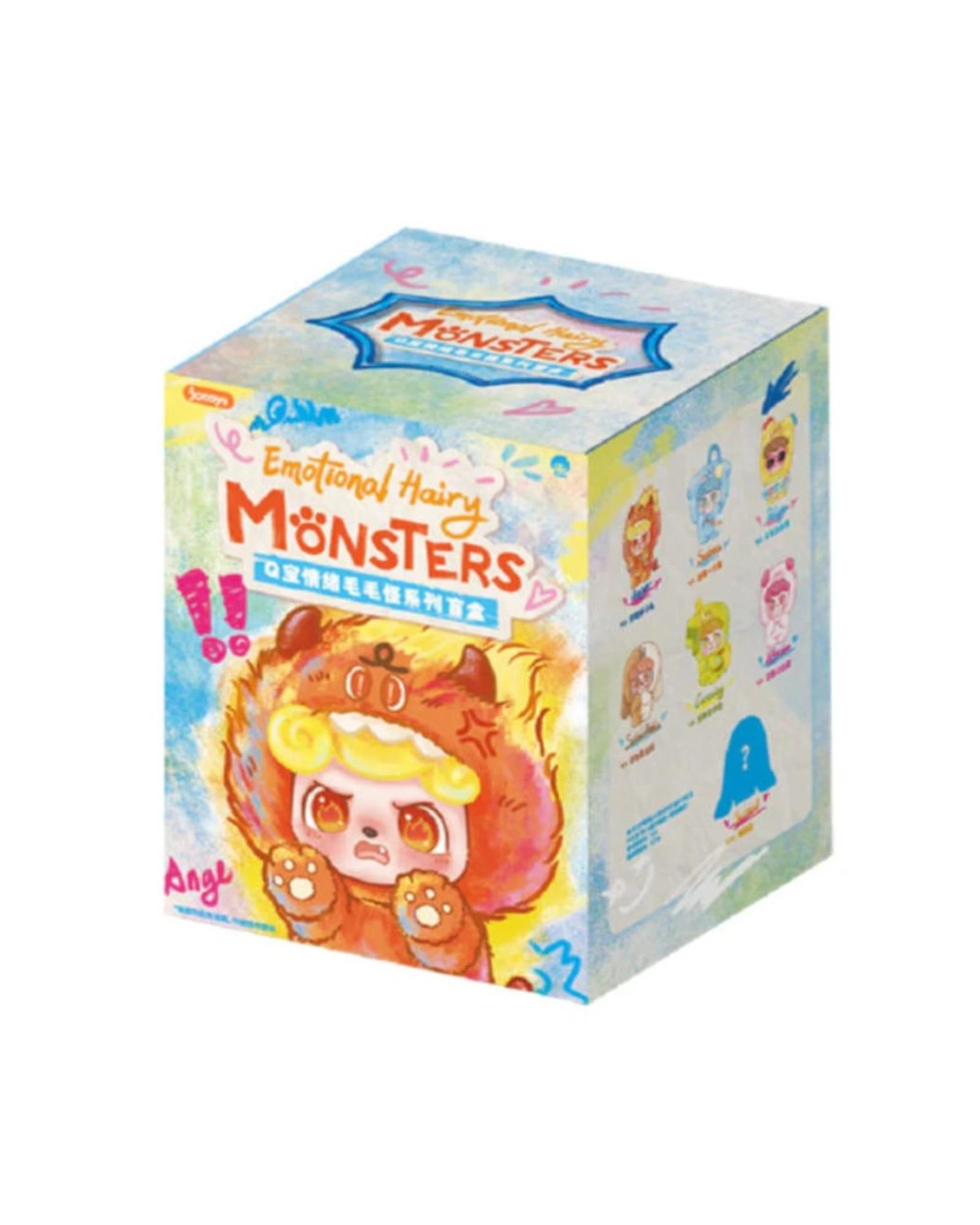 1 Jotoys Q.KID Emotional Hairy Monsters Plush Blind Box, 1 of 10
