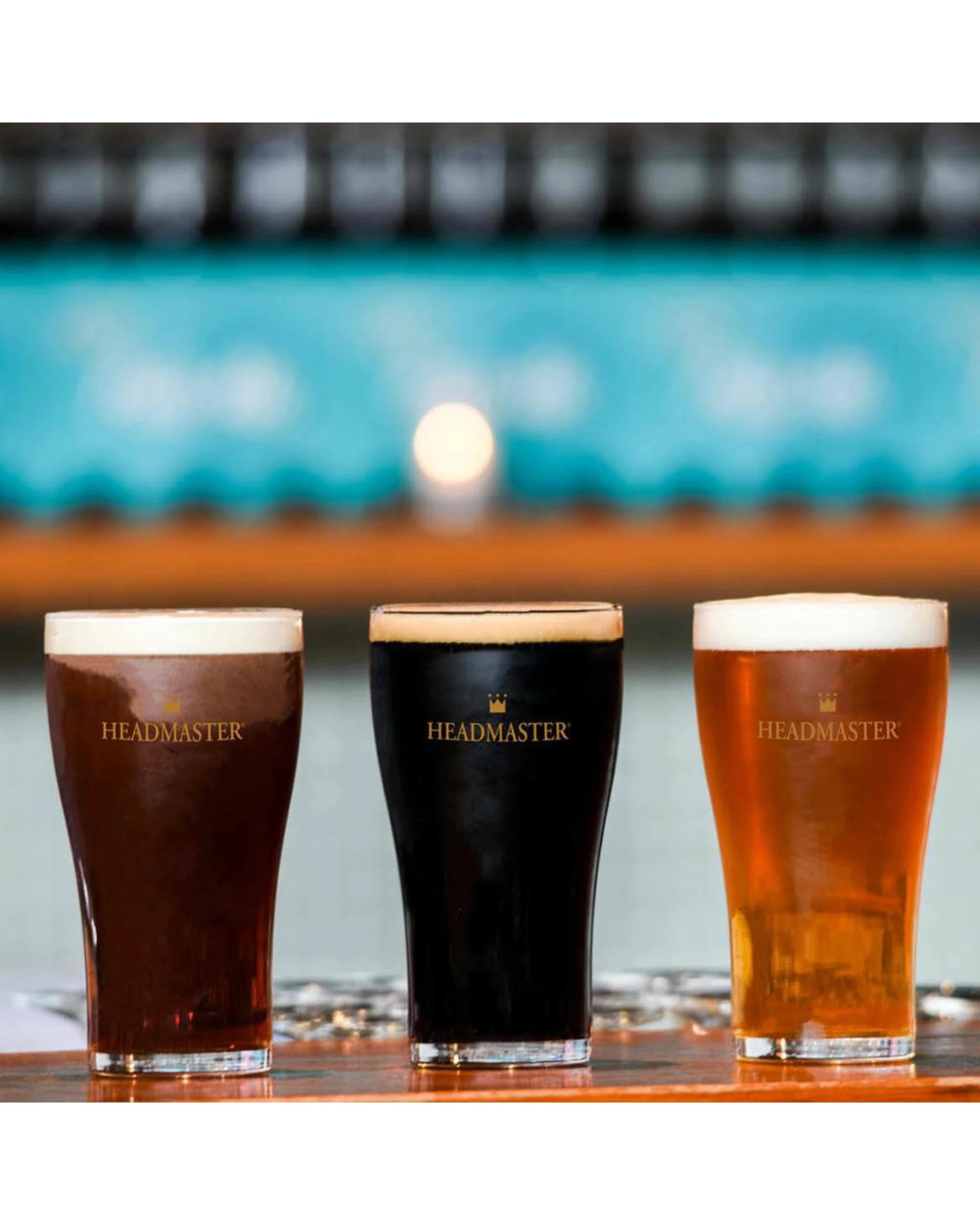 3 Crown Nucleated Headmaster Beer Conical Glasses 425ml  Set of 48 - Clear, 3 of 3