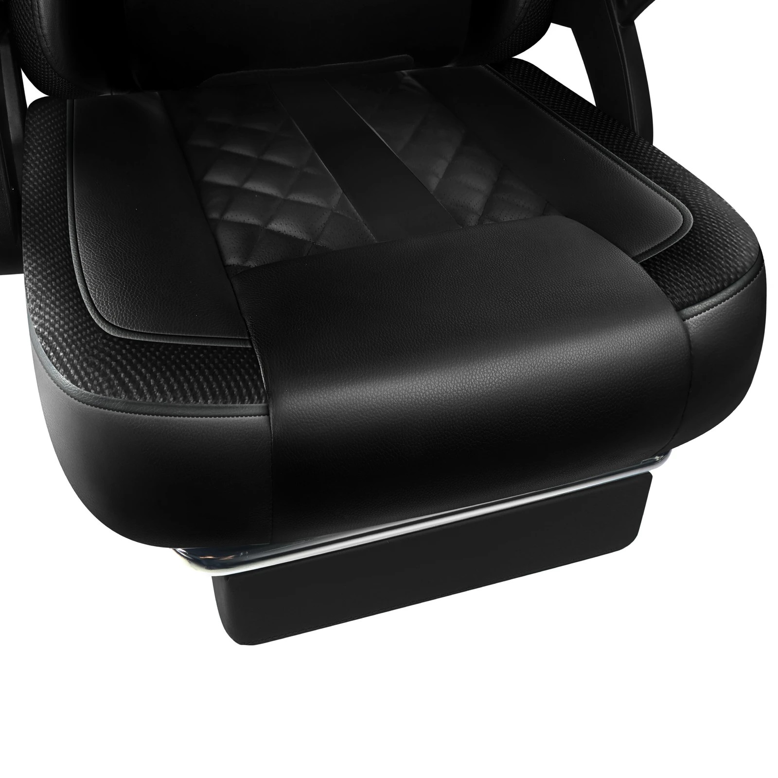 5 Alfordson Gaming Chair Office Massage 12 RGB LED Computer Leather - All Black, 5 of 10