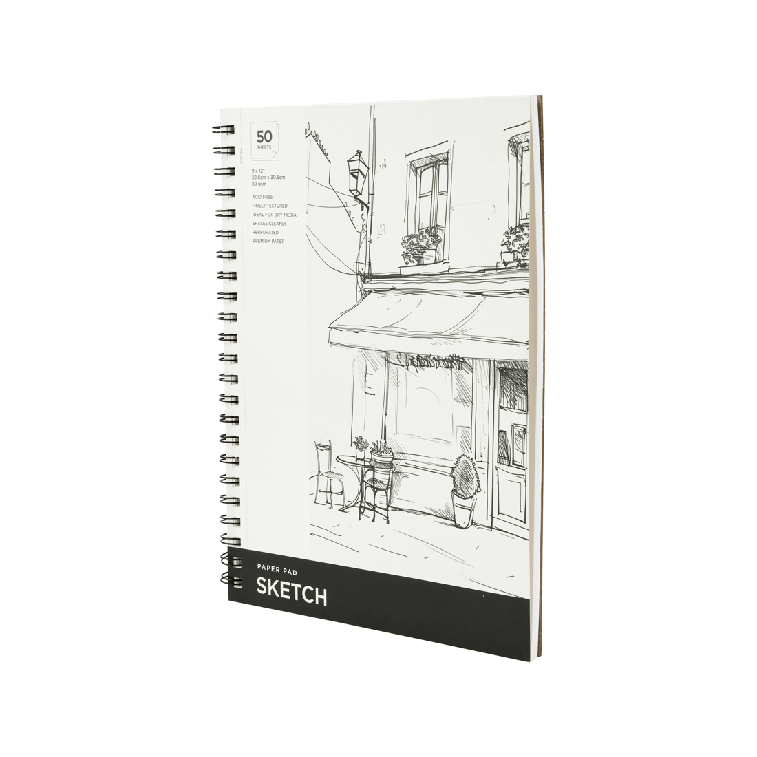 3 50 Sheets 9in. x 12in. Sketch Spiral Art Pad, 3 of 4