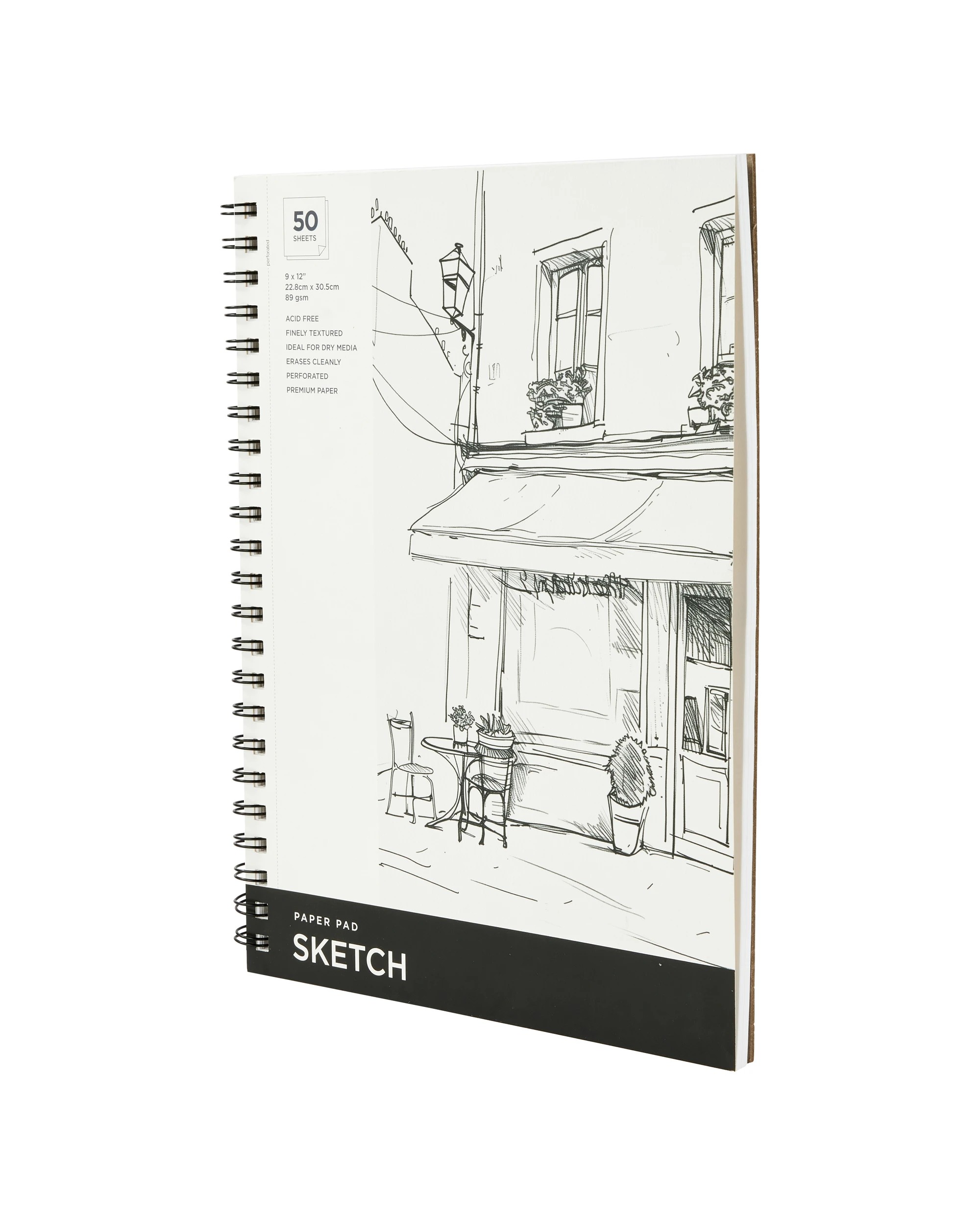 3 50 Sheets 9in. x 12in. Sketch Spiral Art Pad, 3 of 4