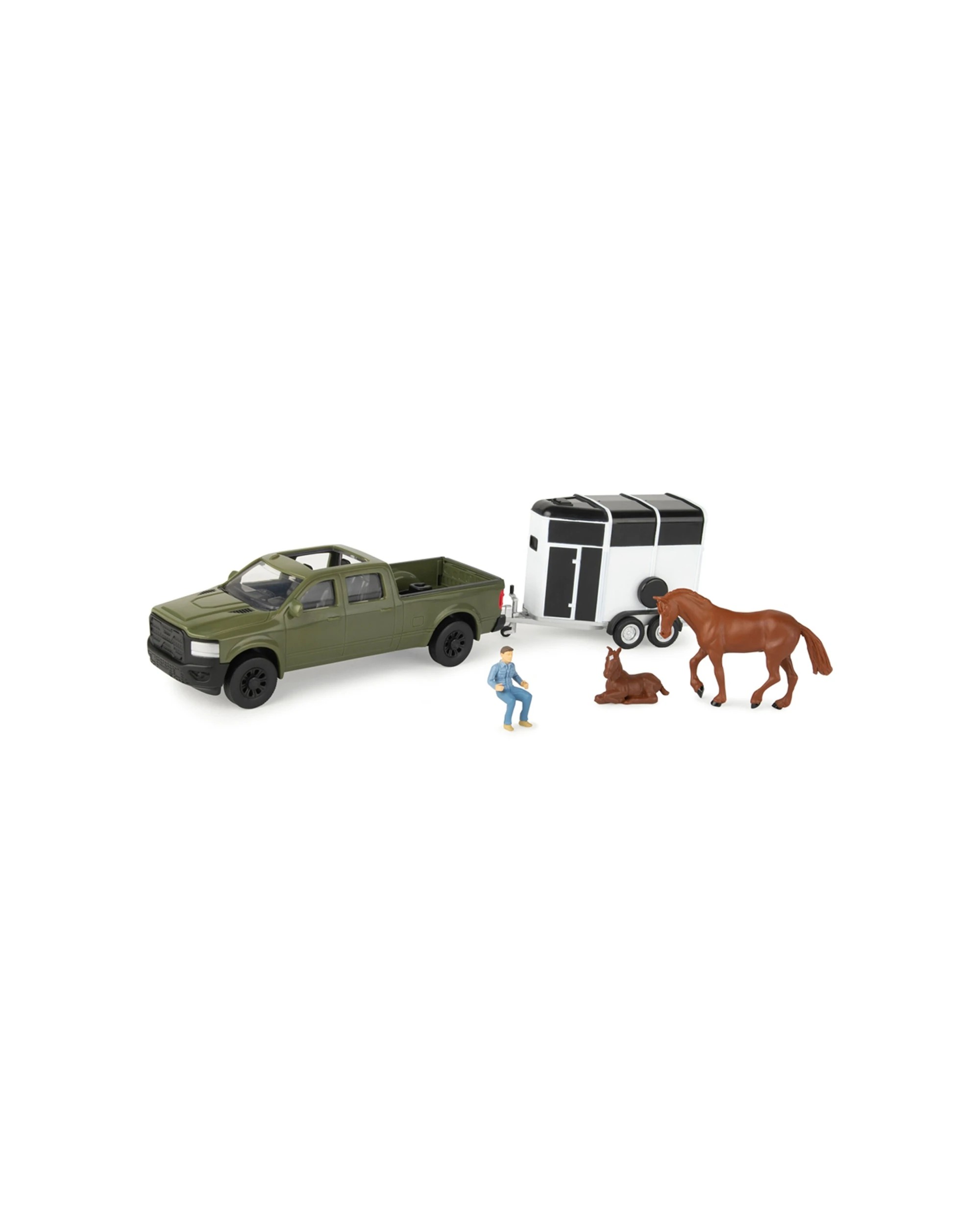 4 John Deere 1:32 Horse Trailer Set Kids Children Playset Toy - Multi, 4 of 6