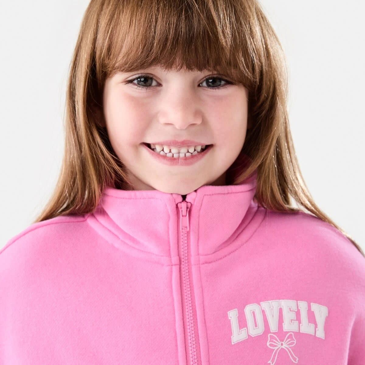 3 Quarter Zip Fleece Sweatshirt Lovely, 3 of 8