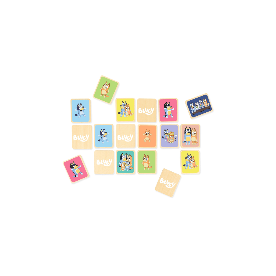 3 Bluey - Wooden Memory Game (19 pieces), Activity Toy, Suitable for Ages 2+ - Multi, 3 of 3