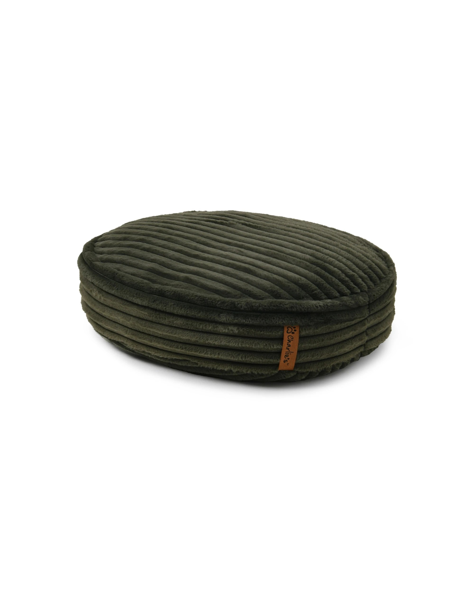 2 Charlie's Cloud Crushed Foam Dog Bed Small - Olive, 2 of 7