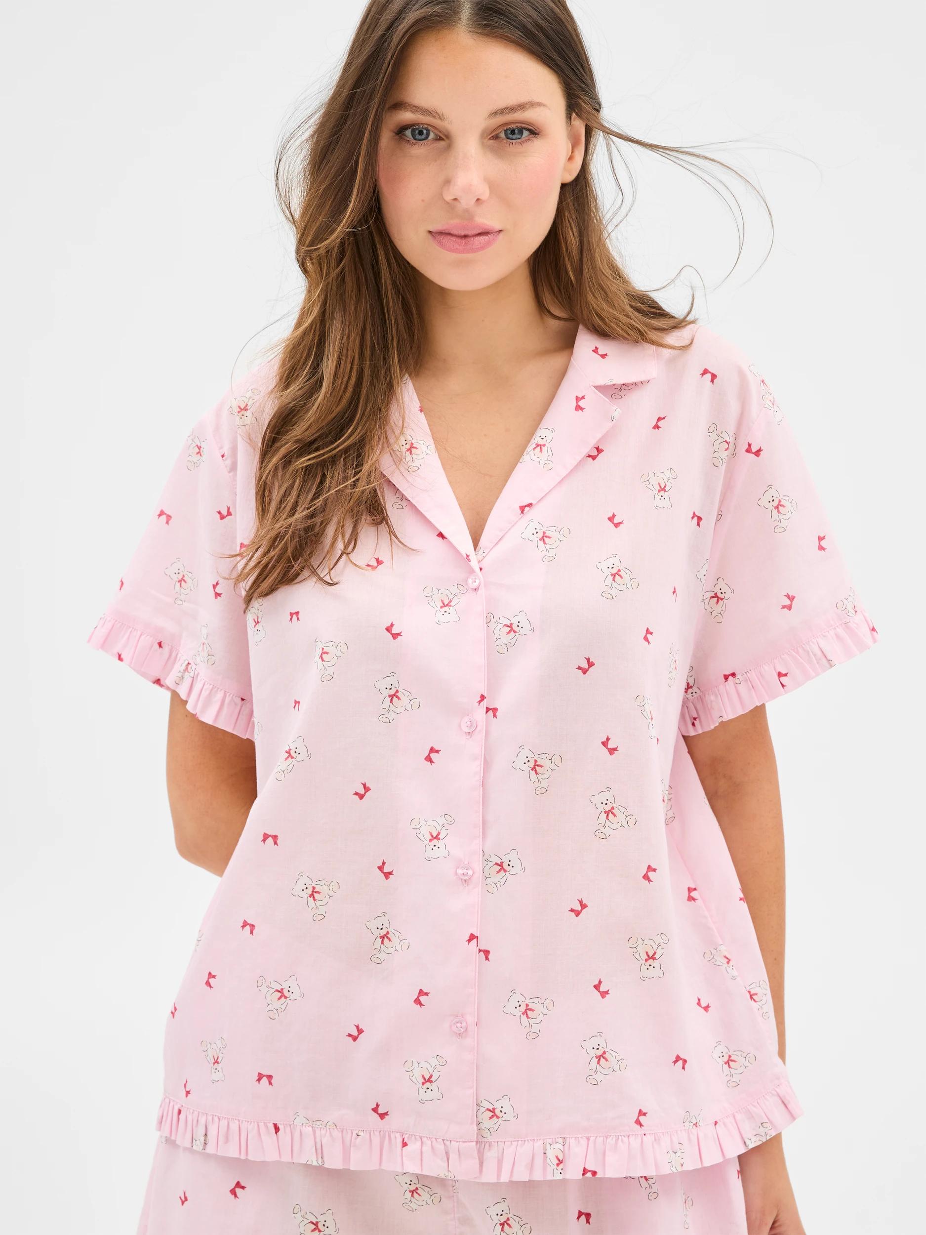 6 Target Womens Woven Frill Pyjama Set PINK TEDDY, 6 of 6