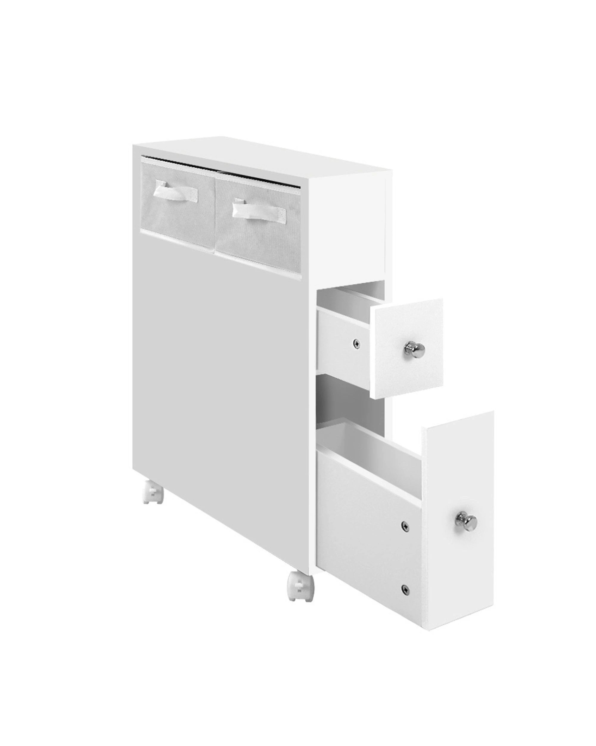 1 Artiss Bathroom Cabinet Storage Toilet Organiser
 - White, 1 of 3