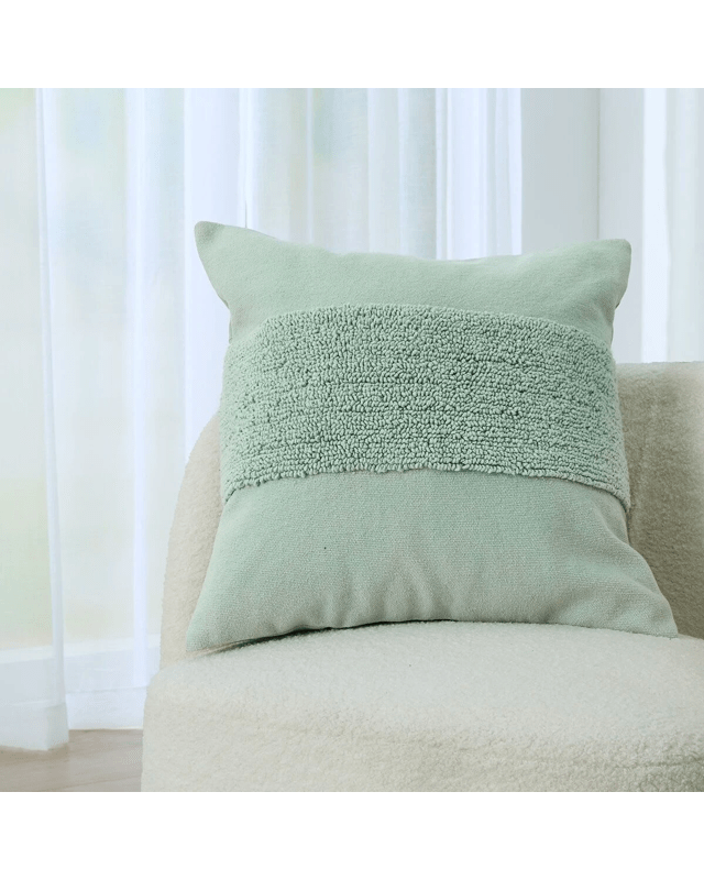 50cm Cushion Cover Tufted Stripe - 