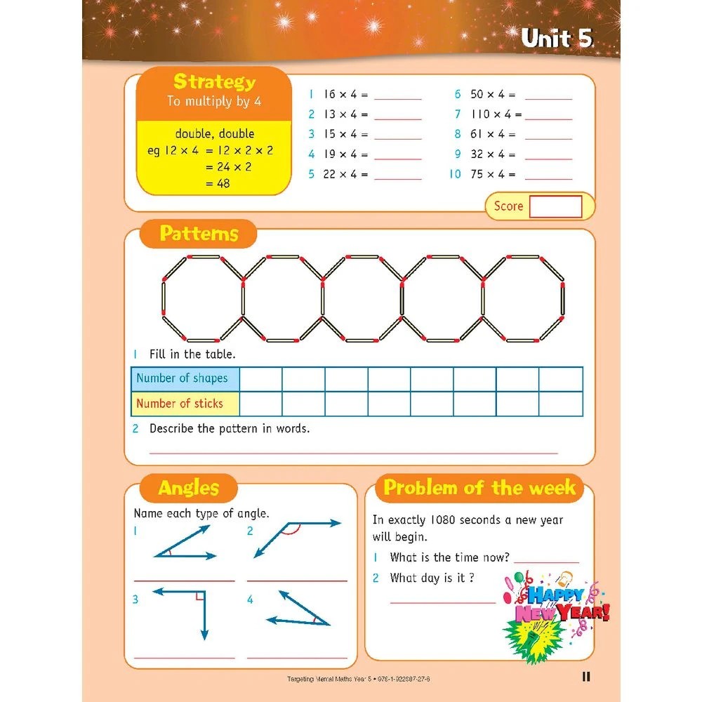 5 Targeting Mental Maths Year 5 2022 Edition, 5 of 10