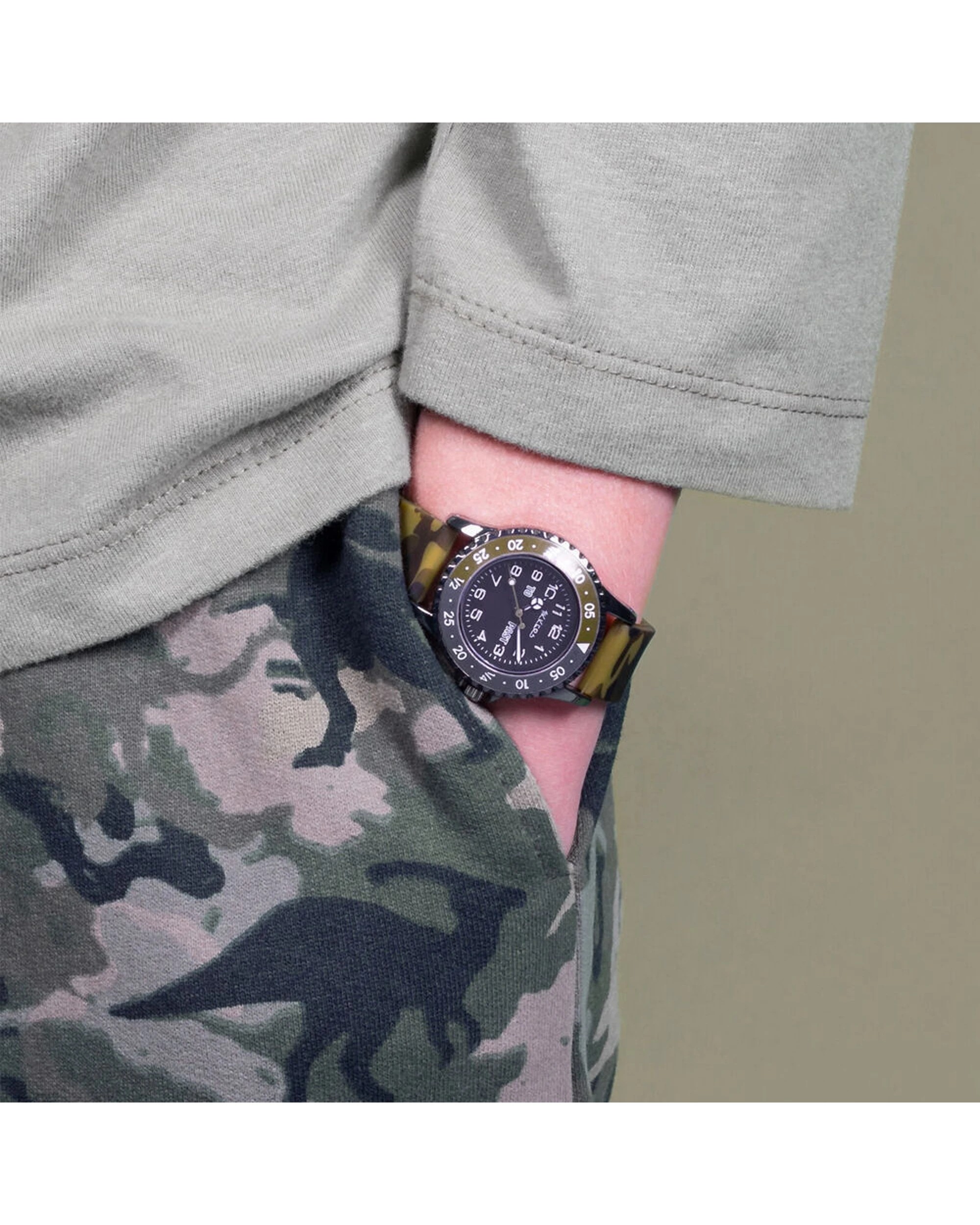 2 Tikkers Time Teacher Adventure Watch With Camo Silicone Straps - Pattern, 2 of 3