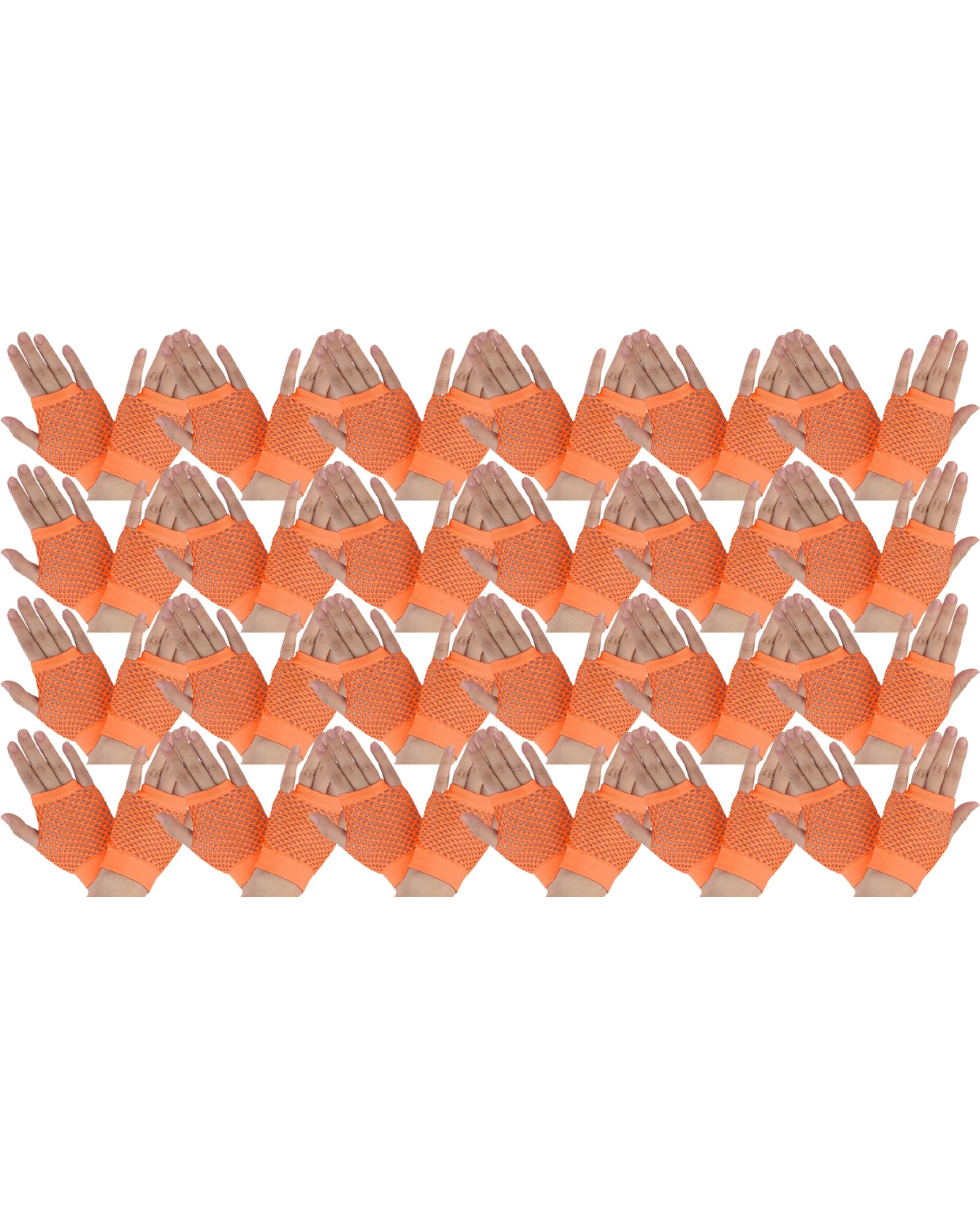 1 BR Costumes Fingerless Fishnet Gloves for 70s and 80s Costume Parties, 1 of 4