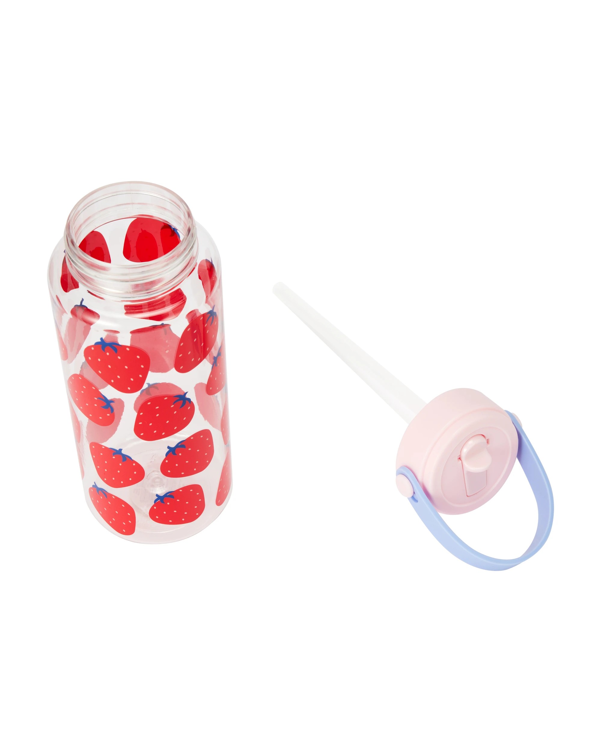 4 1L Drink Bottle with Handle - Strawberry, 4 of 6