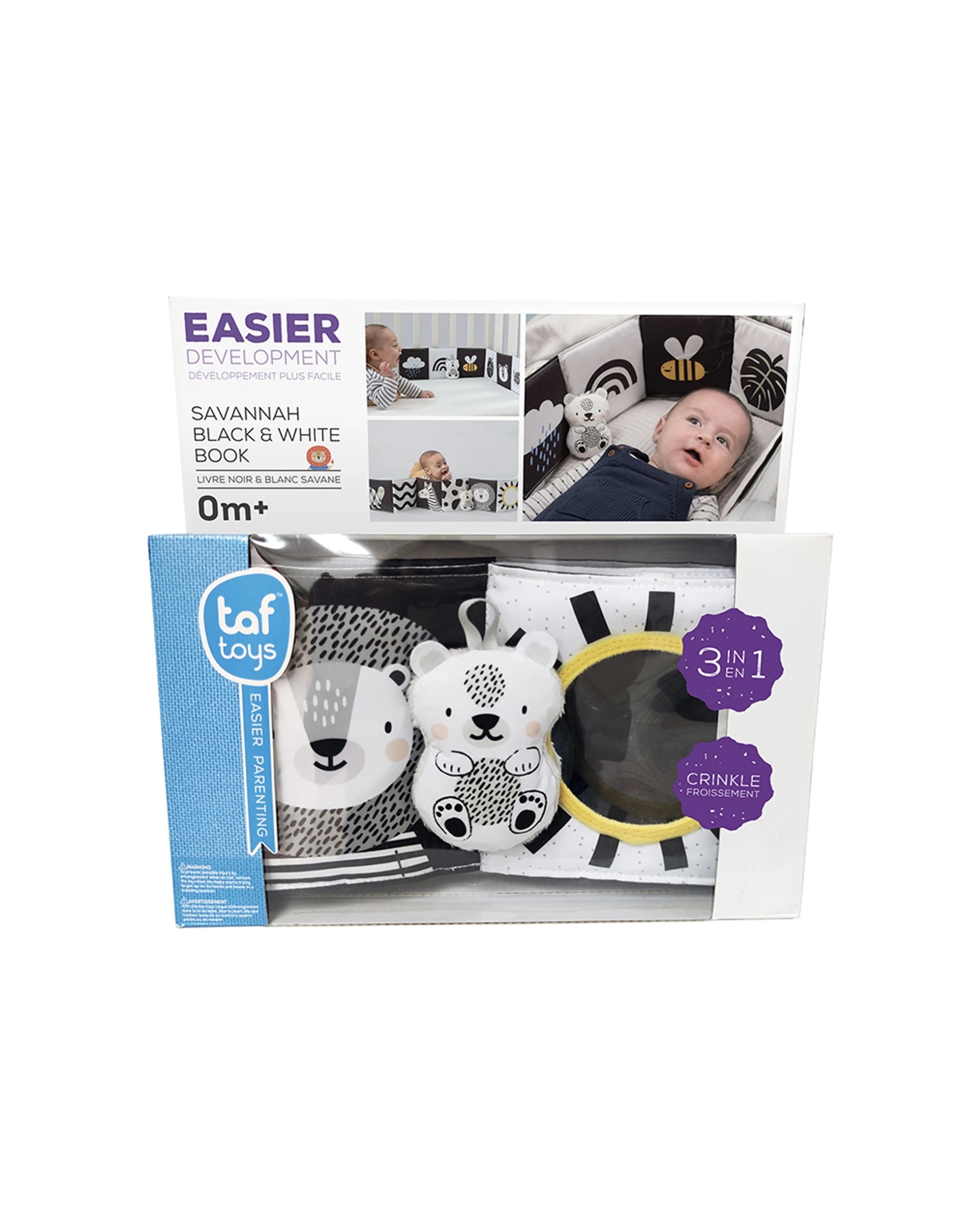 5 Taf Toys Savannah & White Educational Interactive Book Infant Baby Toy 0m+
 - Black, 5 of 6