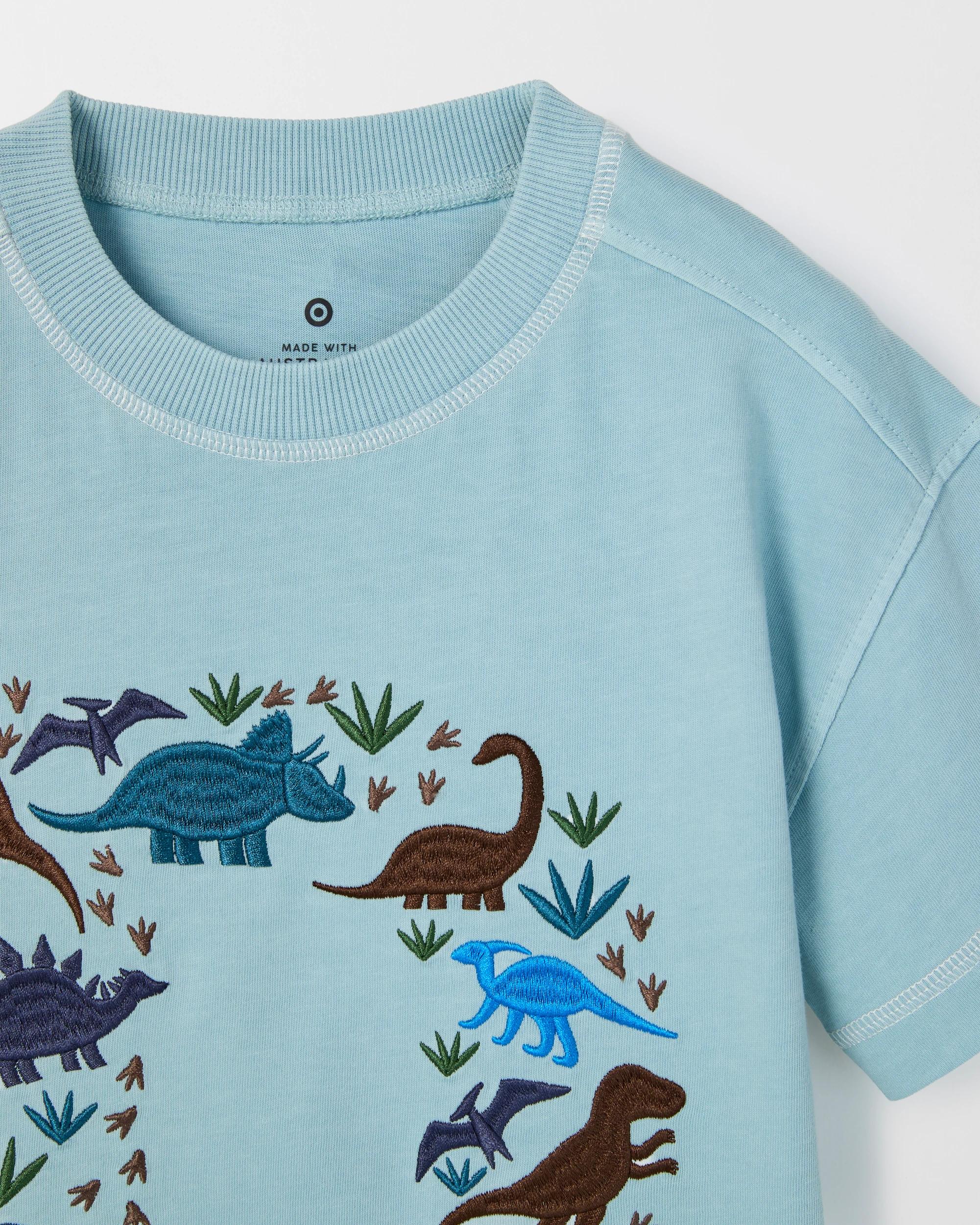 2 Target Kids Australian Cotton Oversized T-Shirt BLUE, 2 of 2