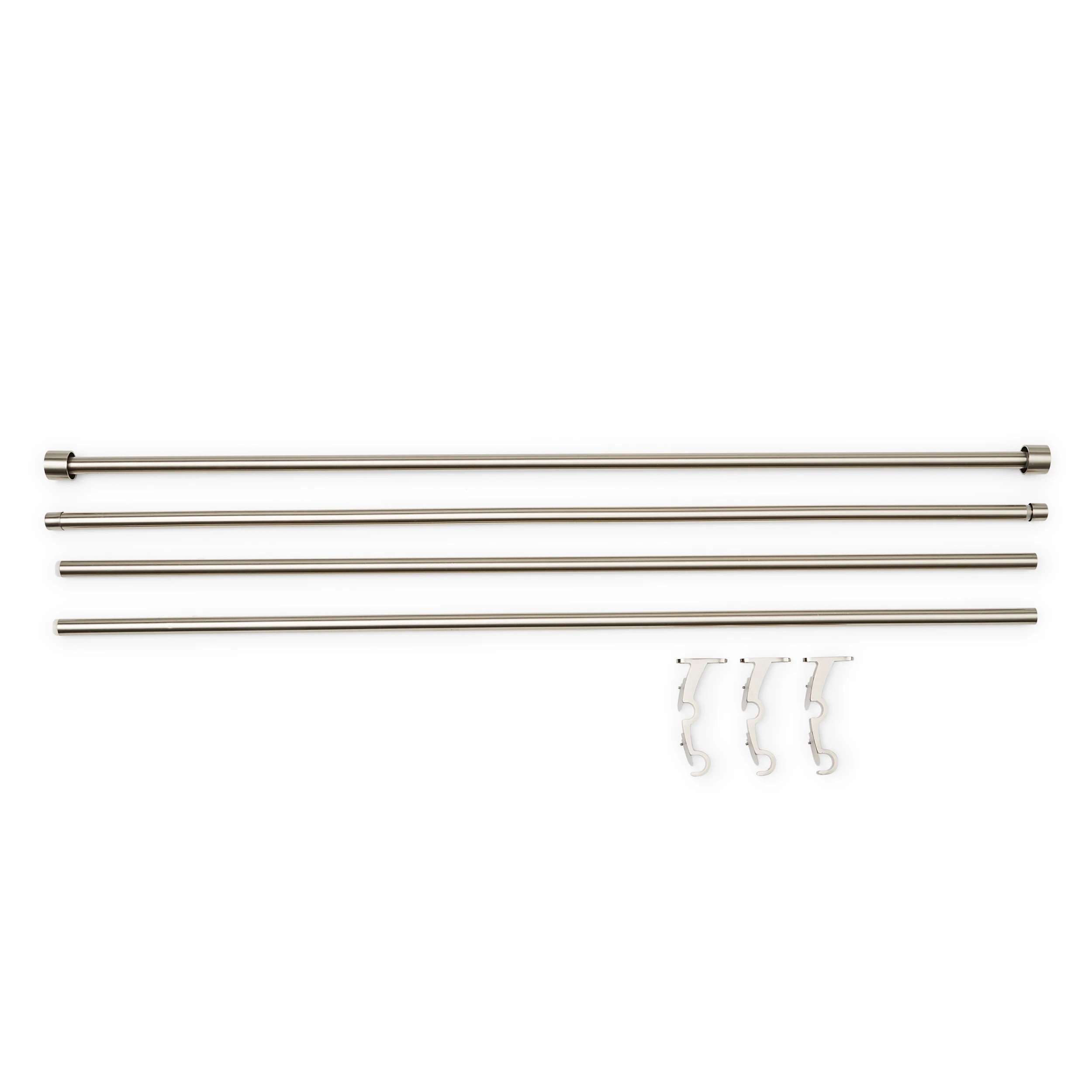 5 Double Curtain Rod - Silver, 5 of 5