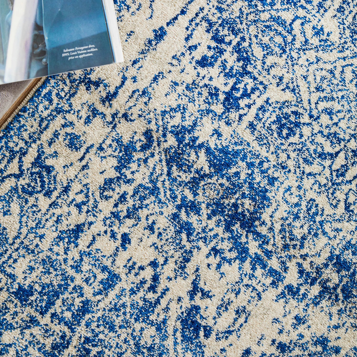 8 Common Ground Rugs Encore 253 500x80cm Runner - Extra Large Pet Friendly Rug - Navy - Blue, 8 of 9