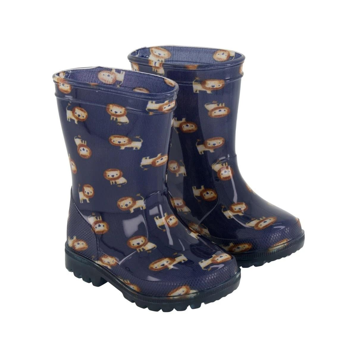 2 Baby Light Up Rainboots Nvy Lions, 2 of 5
