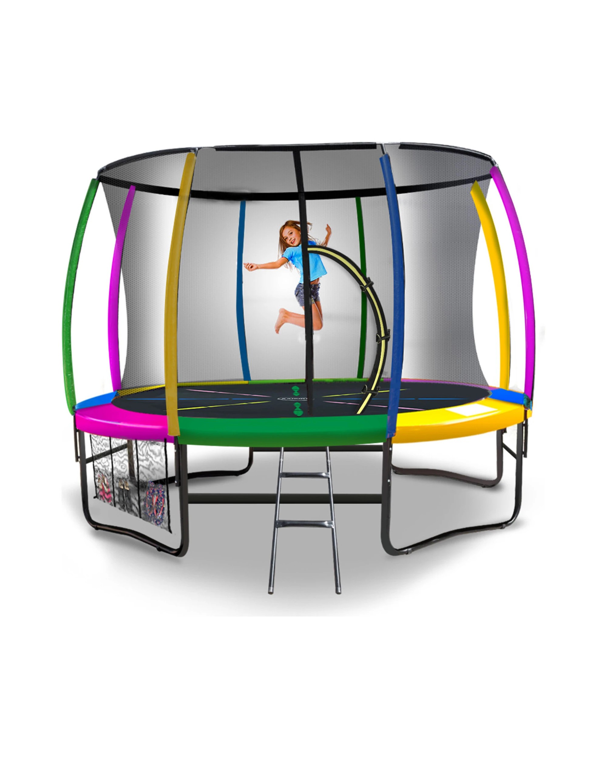 1 Kahuna Rainbow 8 Ft Trampoline, 1 of 8