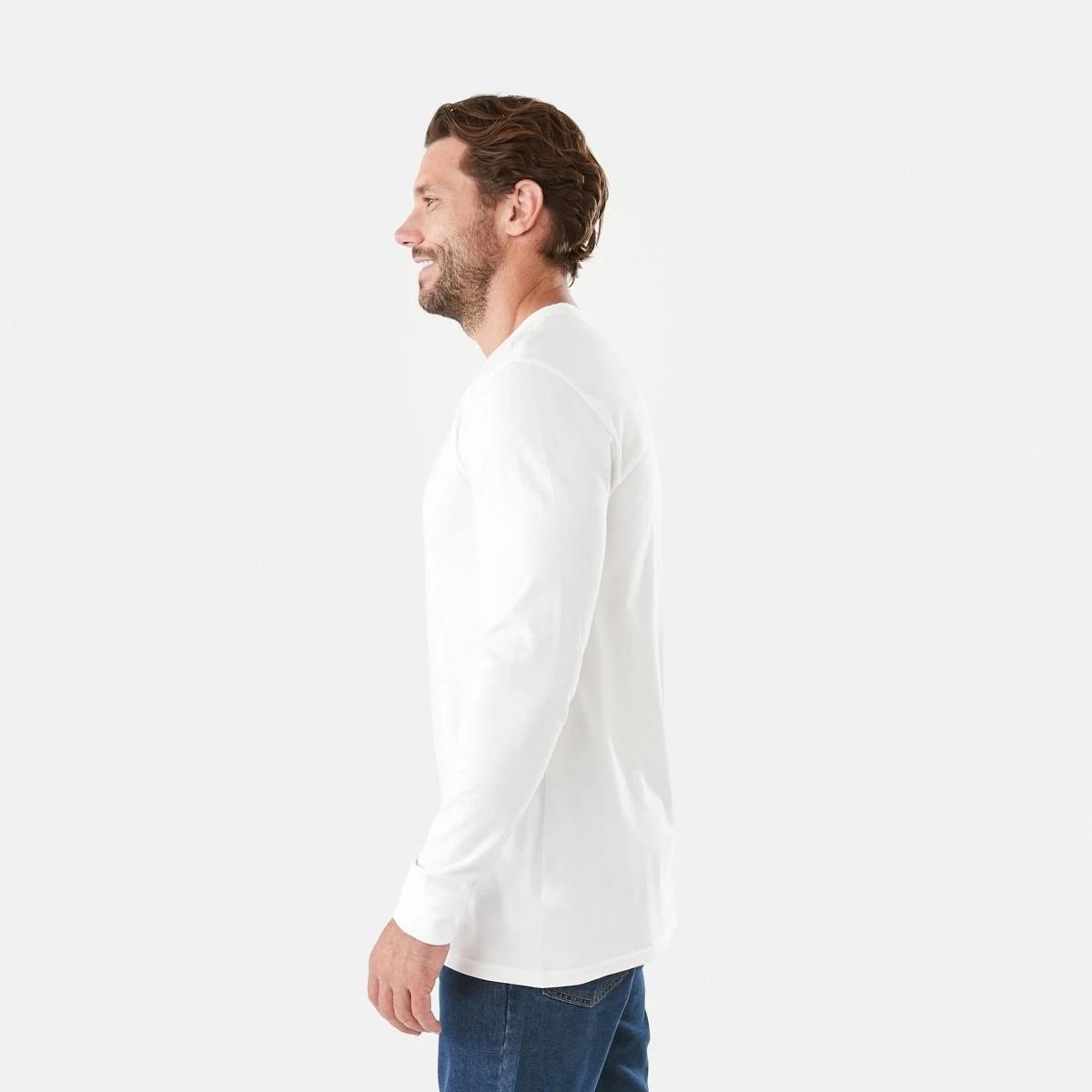 2 Long Sleeve Longline T-shirt White, 2 of 5