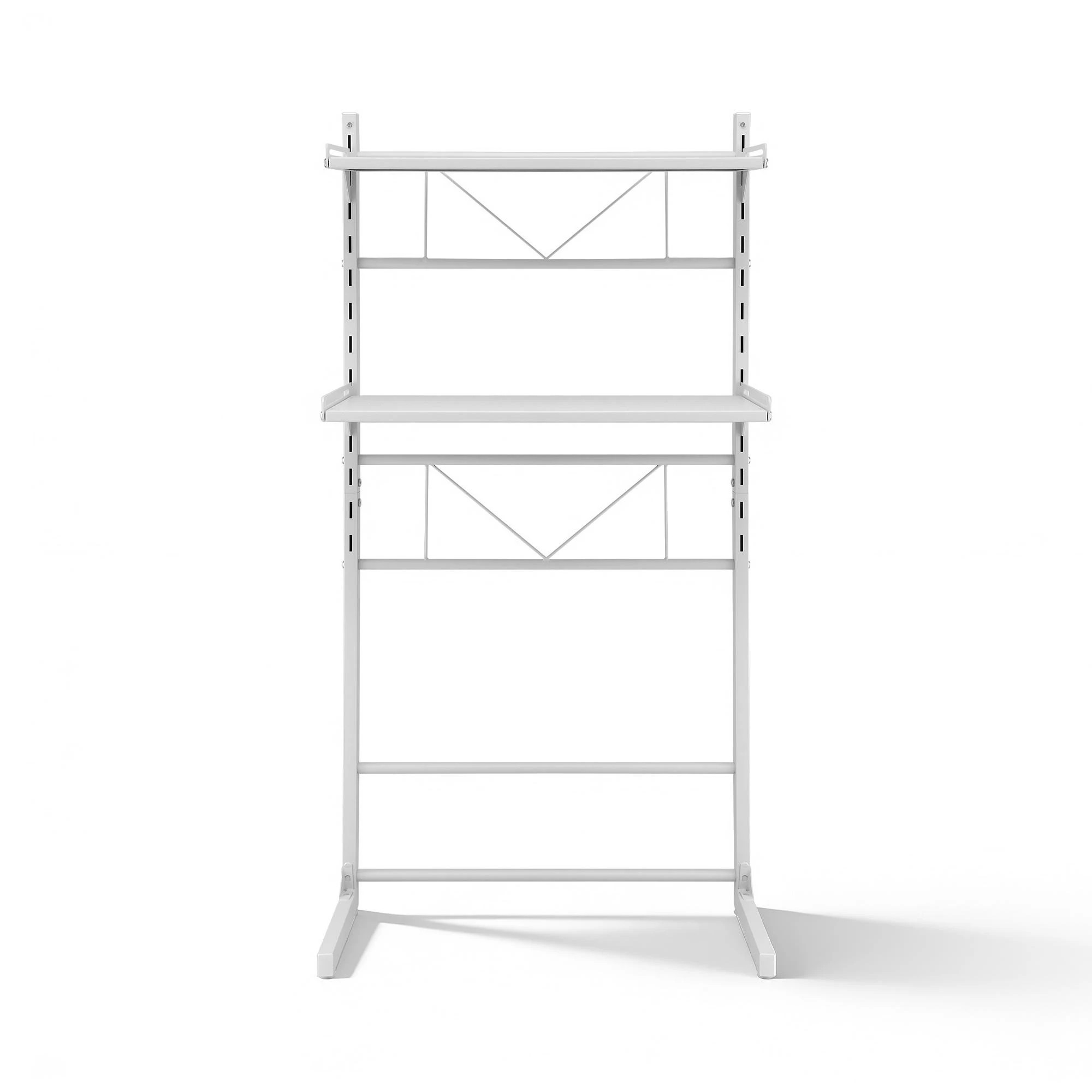 4 Artiss Over Toilet Bathroom Storage Shelf Rack Over Toilet 2 Tier - White, 4 of 8