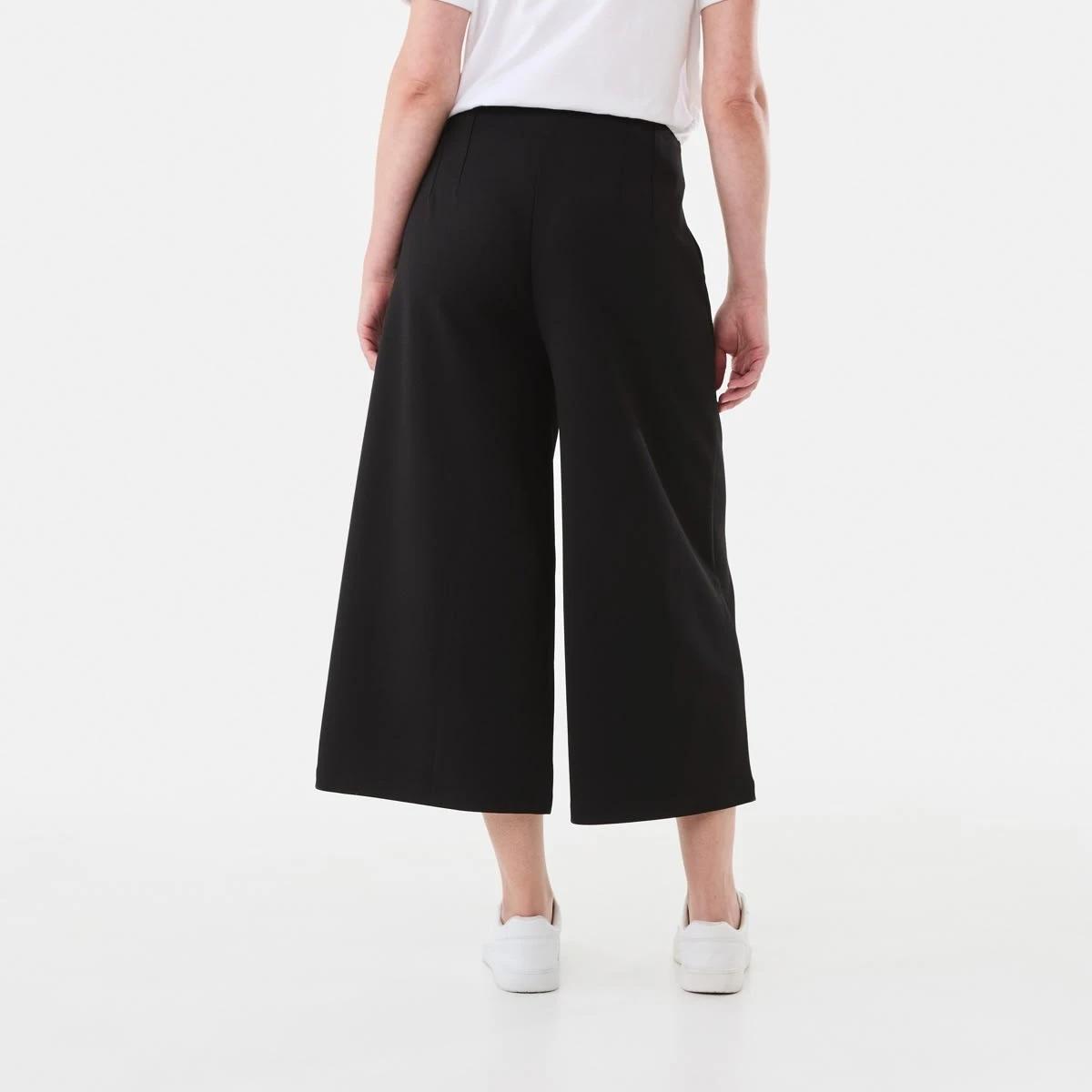 3 Flat Front Culottes Black, 3 of 5