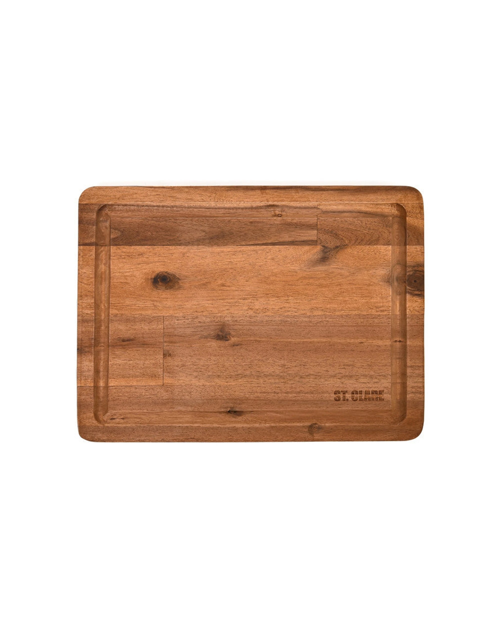 4 Classica St Clare Acacia Reversible Cutting Board 40x30x3.8cm Juice Curve - Plain, 4 of 5
