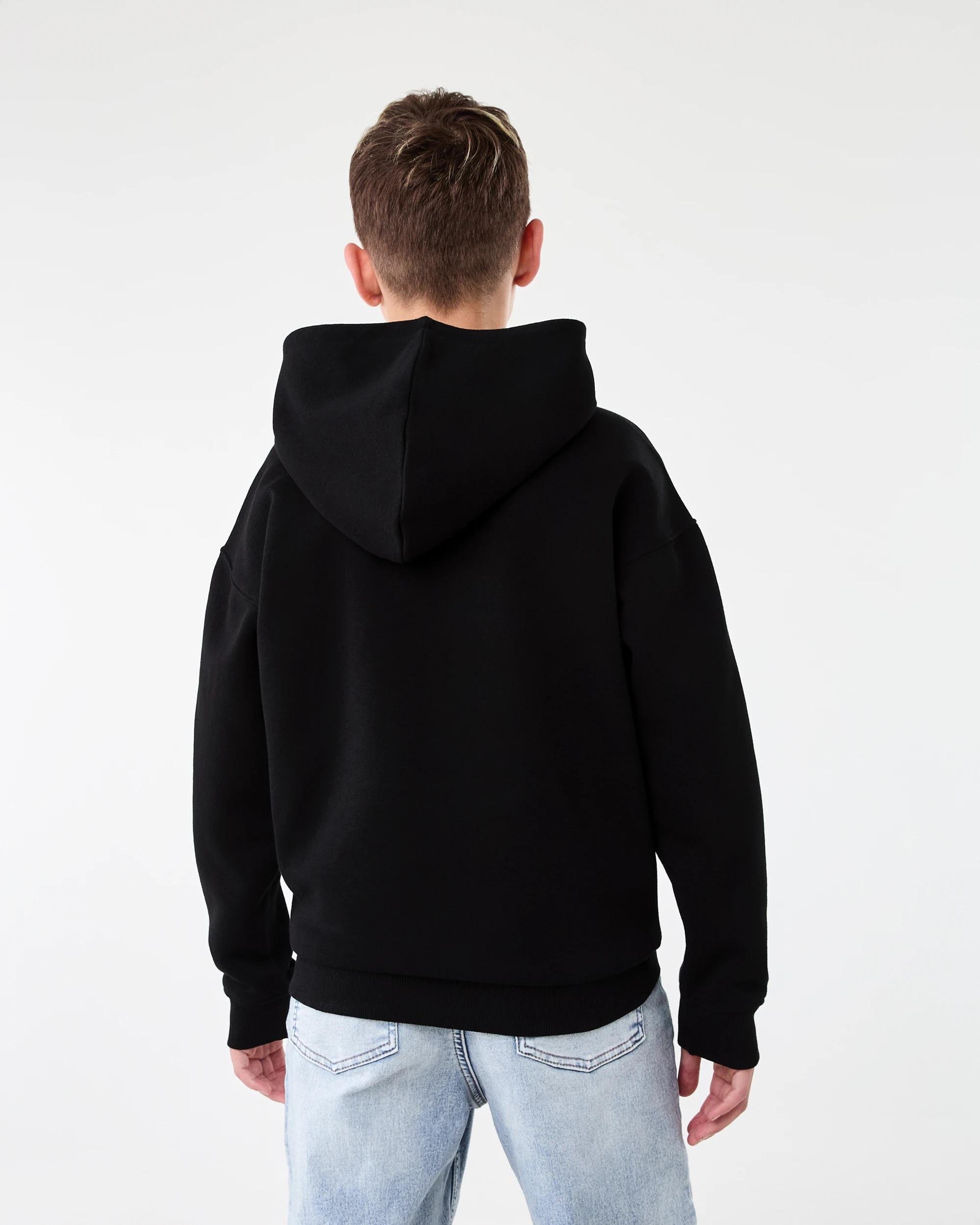 2 Oversized Plain Hoodie Black, 2 of 6
