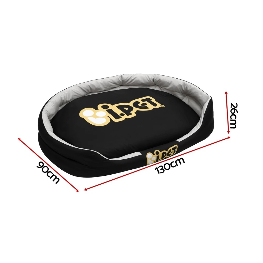 2 i.Pet Dog Bed XXL Large Jumbo Pet Calming Soft Sofa Cushion Mat Washable - Black, 2 of 7