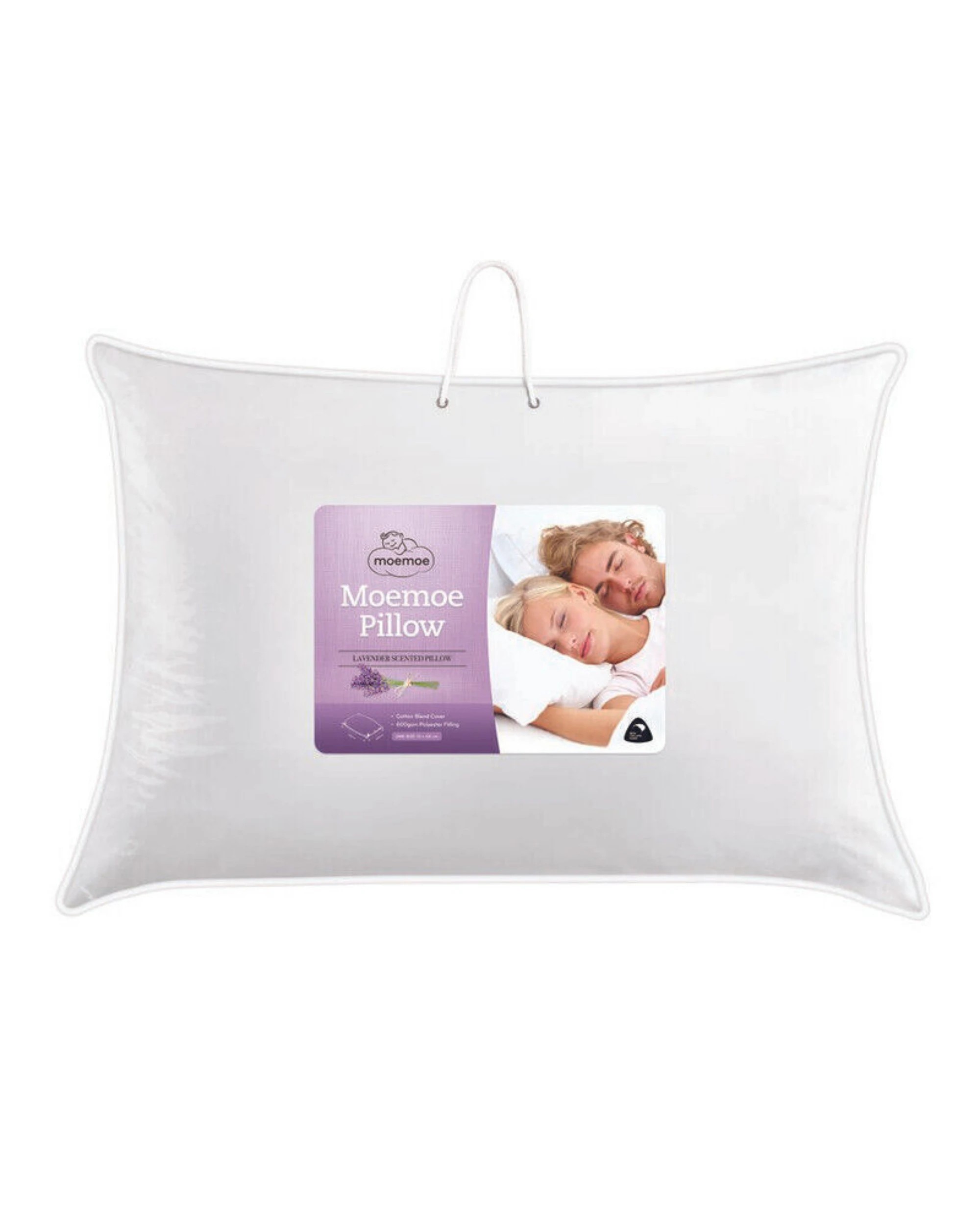 1 Moemoe Lavender Scented Pillow - White, 1 of 4